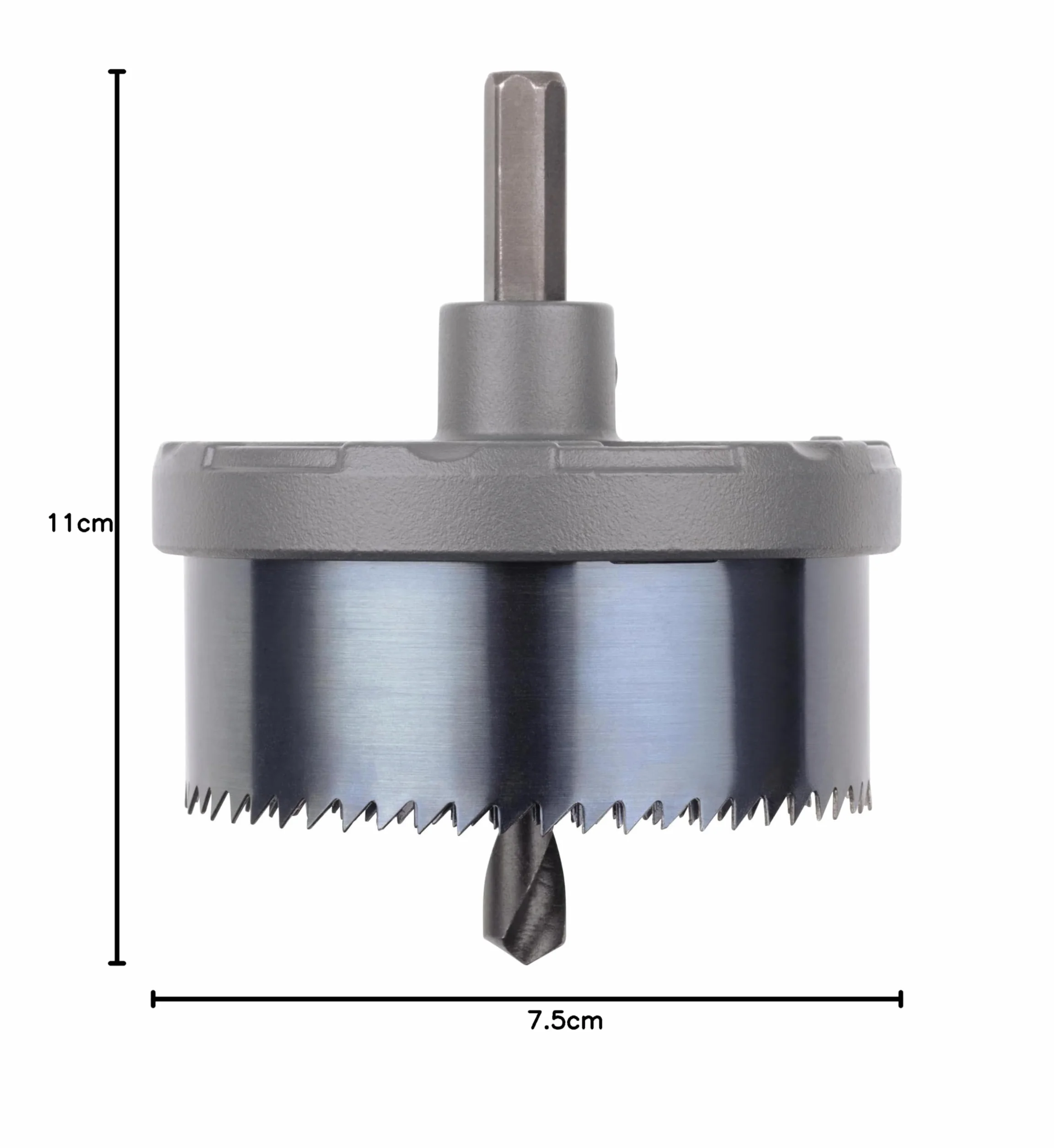wolfcraft 2165000 - Scie-Cloche Multi-Lames Diamètre 25–65 mm - Scie avec 6 Lames à Changement Rapide - Profondeur de Coupe 23 mm