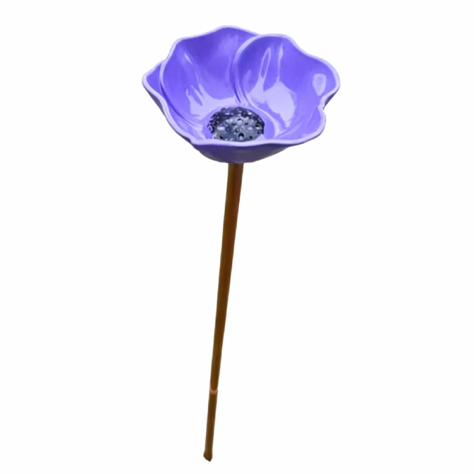 Station d'arrosage pour Oiseaux en métal Fer forgé Forme Fleur, Abreuvoir extérieur pour Papillons et Abeilles