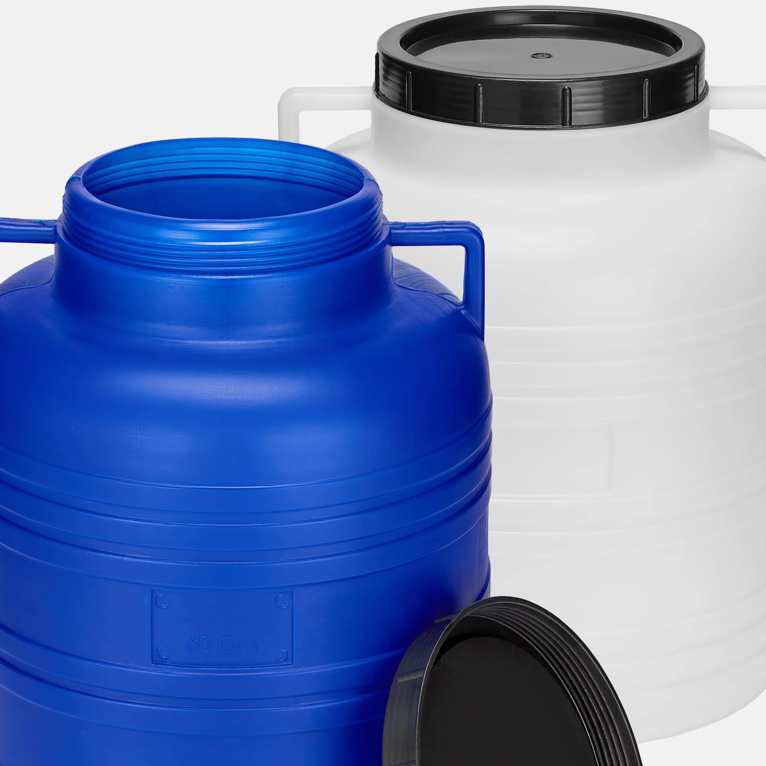 Réservoir Eau 60 litres sans BPA avec Robinet et Couvercle Bleu