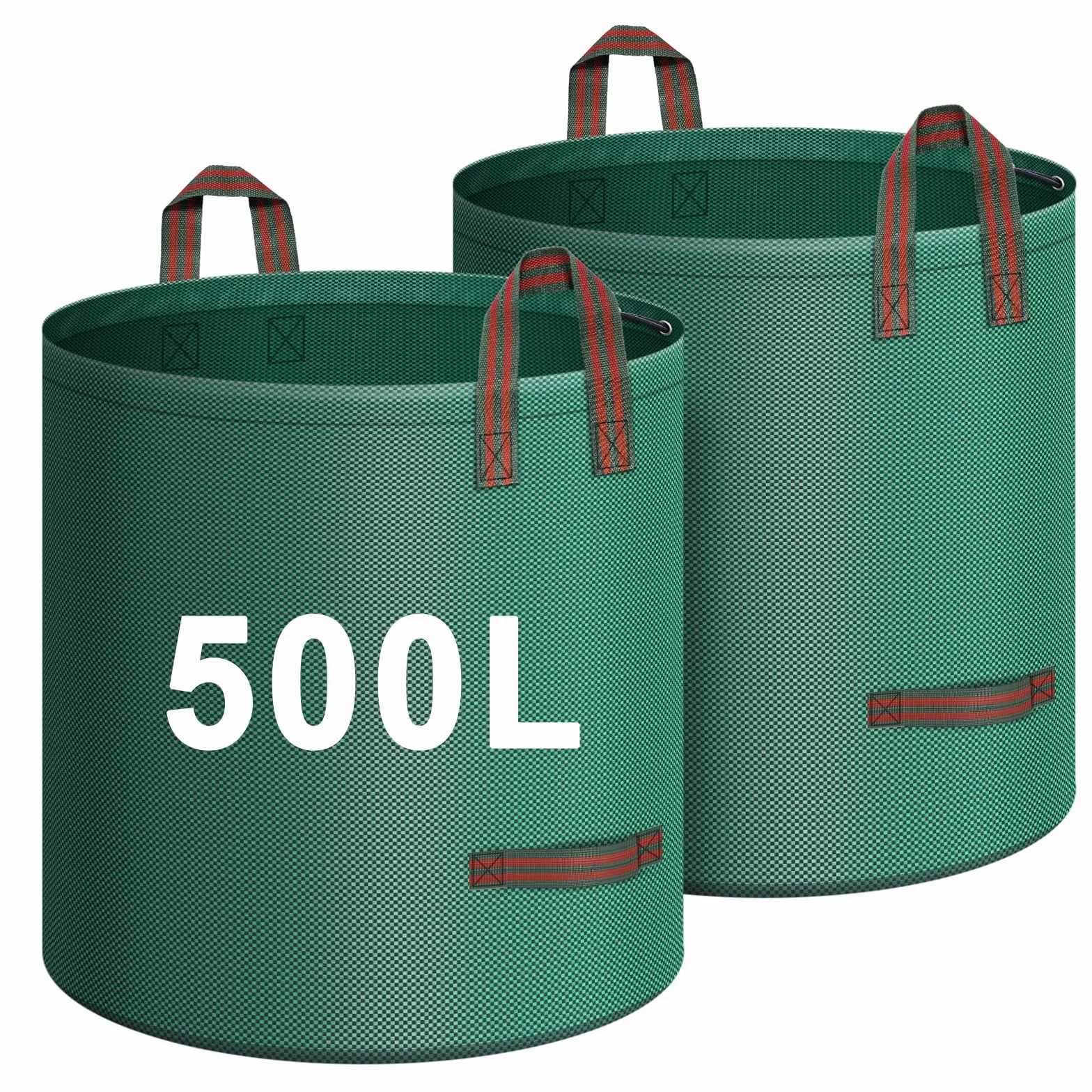 Sac de déchets de jardin réutilisable résistant avec poignée pour recyclage camping débris végétaux