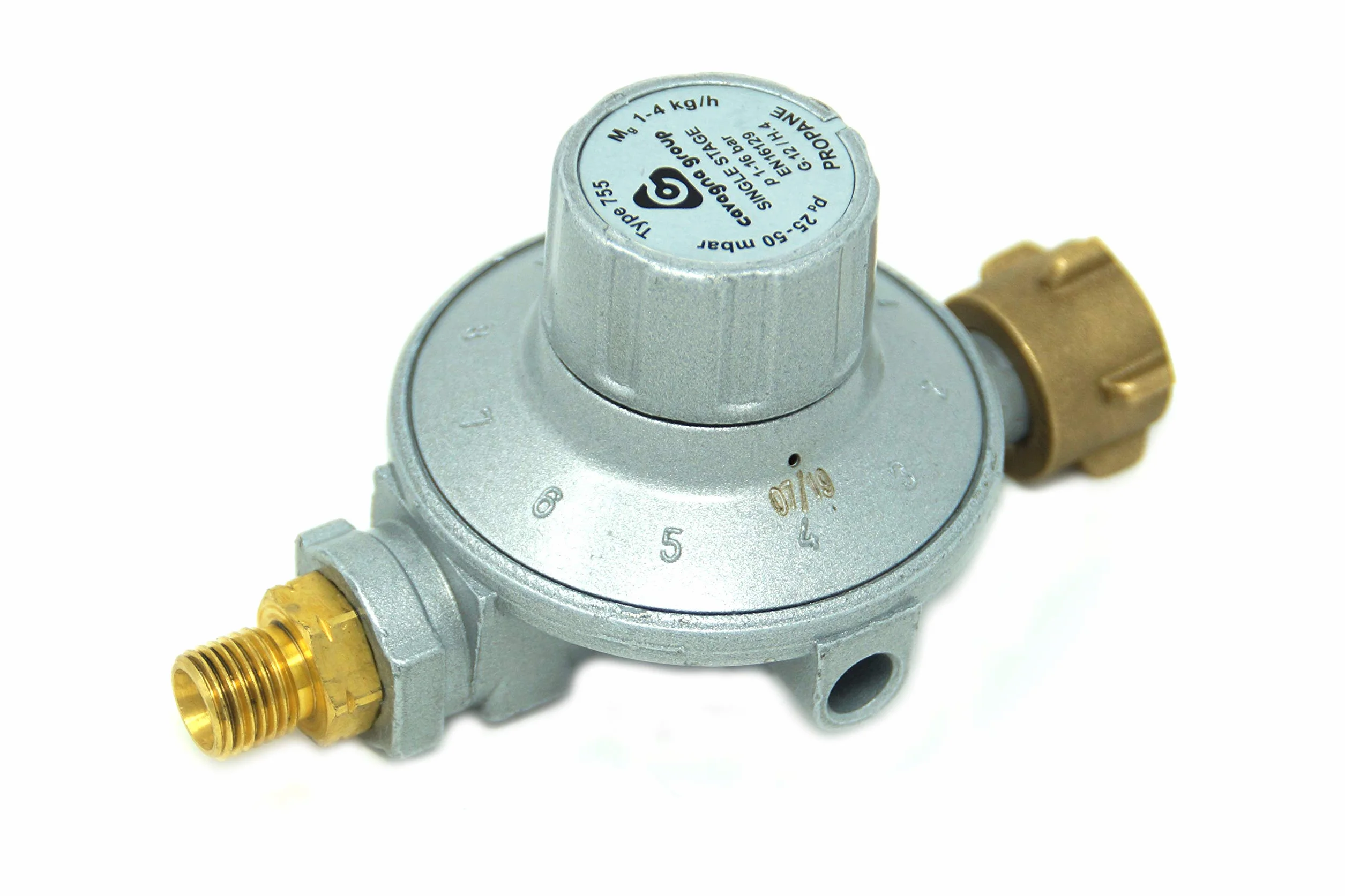 Cavagna Régulateur Basse Pression 25-50mbar réglable 11 Niveaux pour Gaz