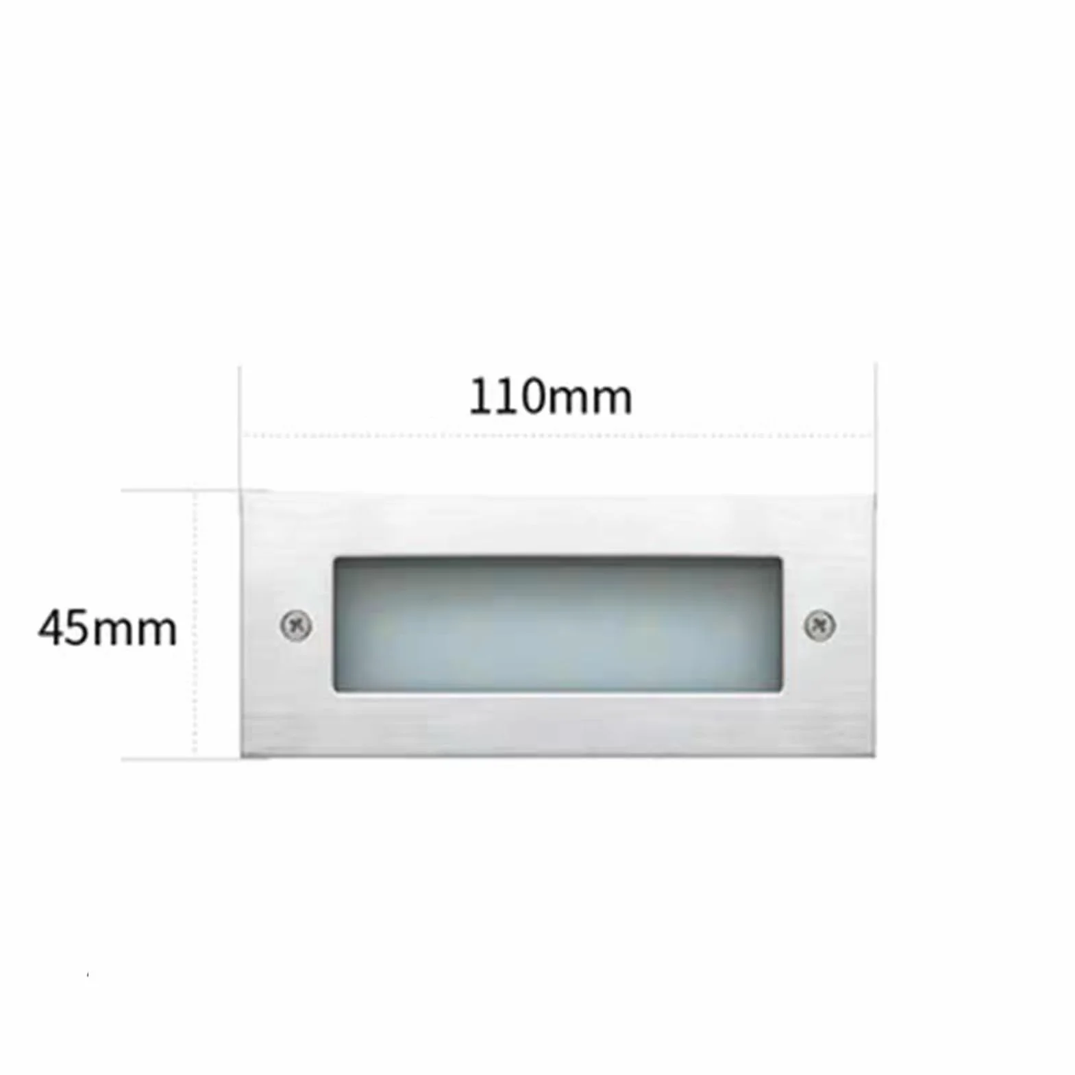 Spots LED encastrés au sol IP65 3W 220V pour jardin terrasse allée