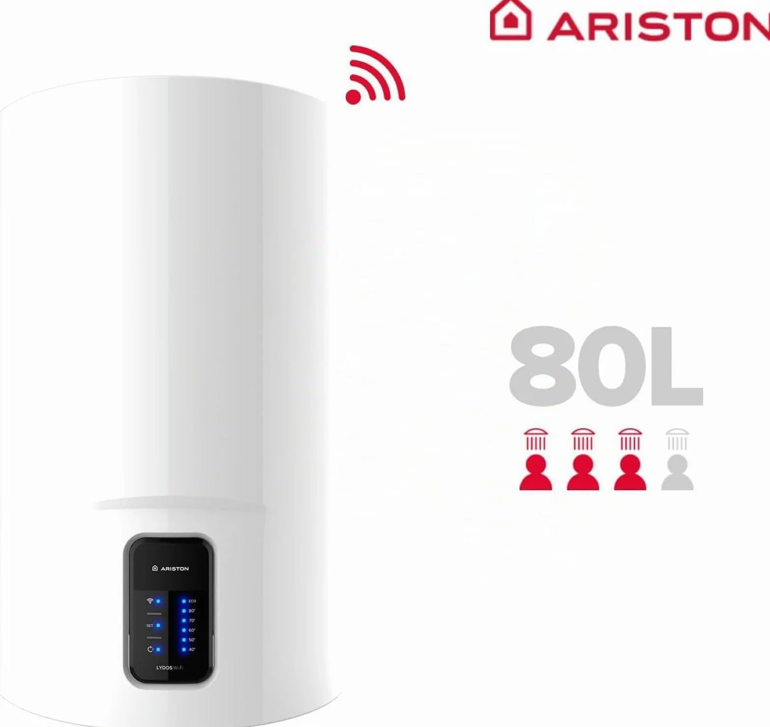 Ariston Lydos WIFI Chauffe-eau électrique 80 L