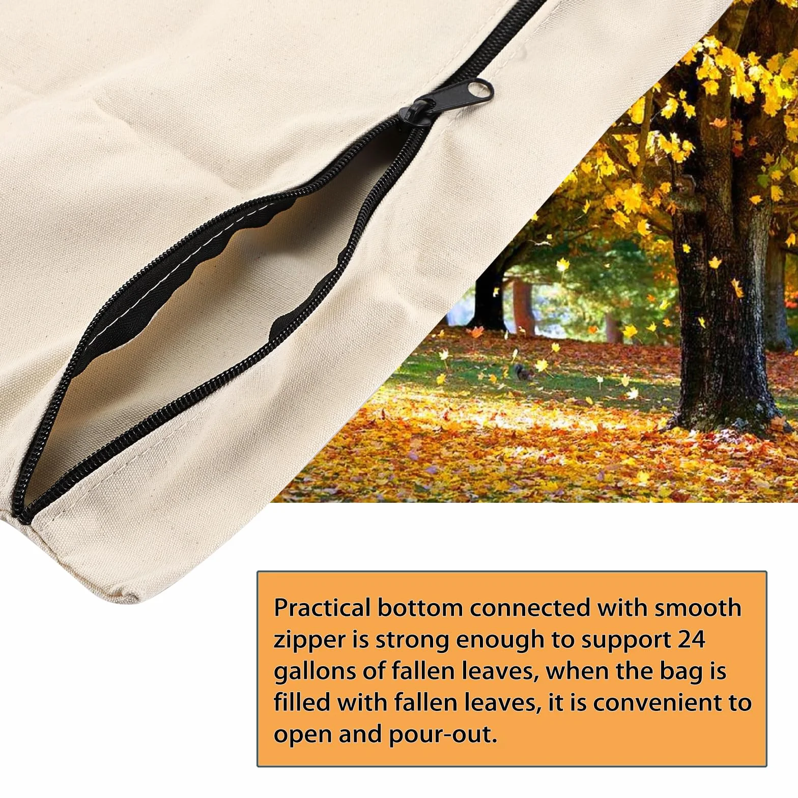 Sac collecteur de feuilles 90L universel pour aspirateur souffleur à feuilles