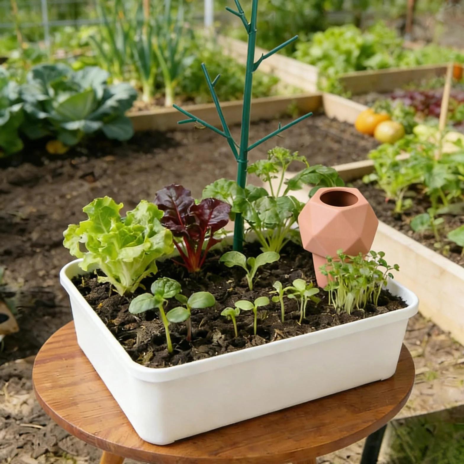 EXLECO Oyas Arrosage Automatique 8×366ml Cône Polygonal Olla pour Plantes Intérieur Jardin