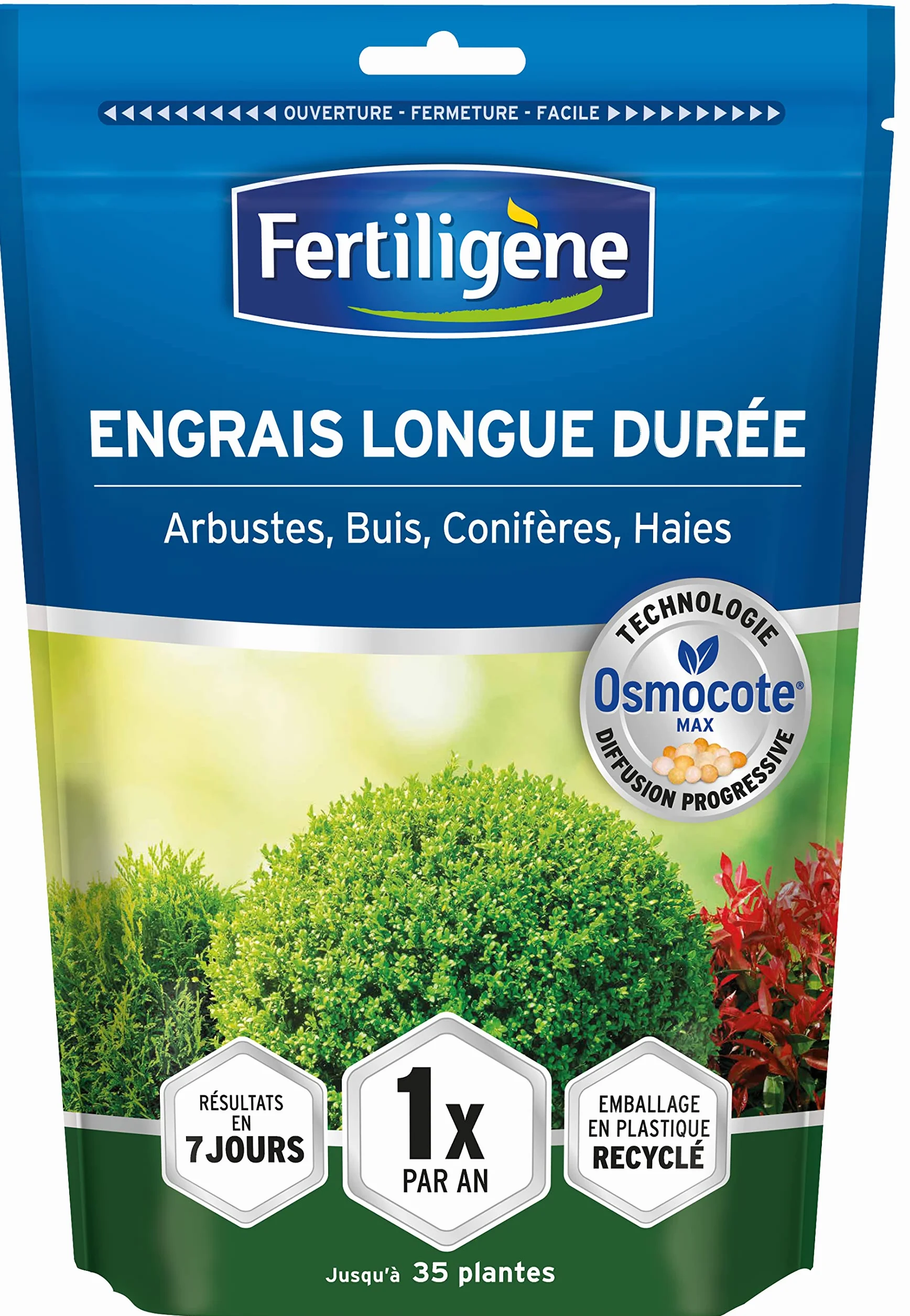 FERTILIGÈNE Engrais Arbres Arbustes Haies Osmocote Max 750g Action 1 An