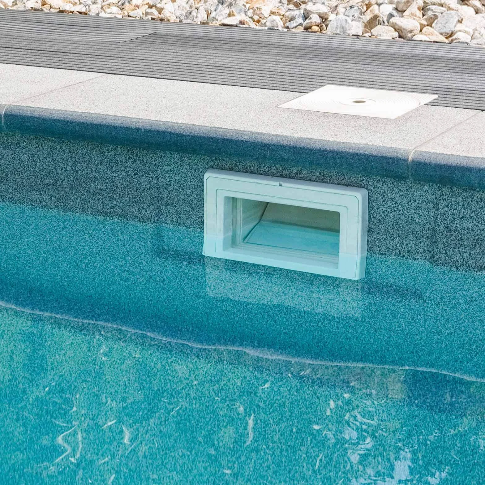 Kit Écumeur de Surface et Buse d'Entrée pour Piscine Wiltec – Skimmer Intégré avec Grand Panier