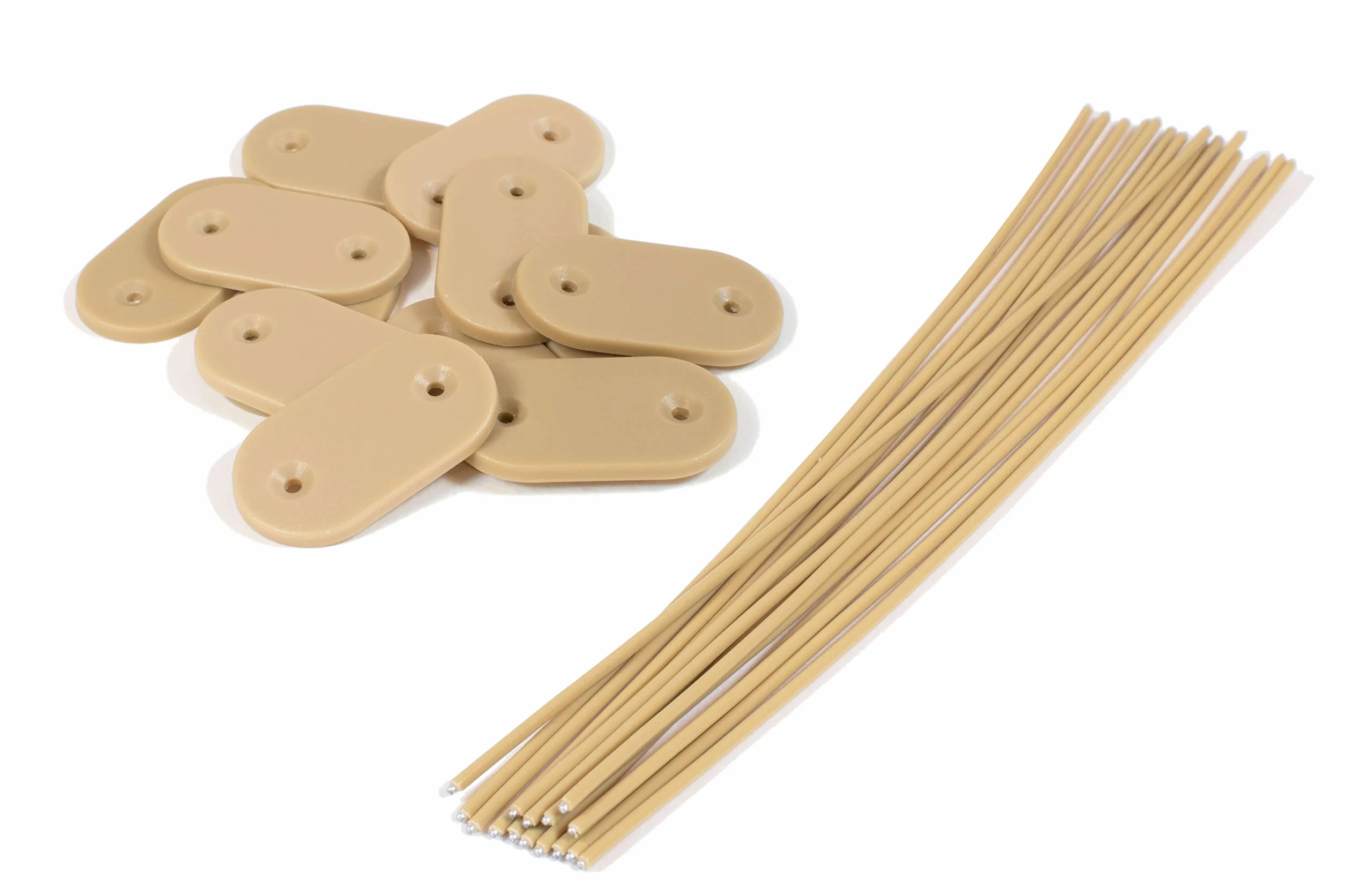 Simon & Co Lot de 26 Fixation pour Canisse Brise-Vue Bambou avec Fil Résistant