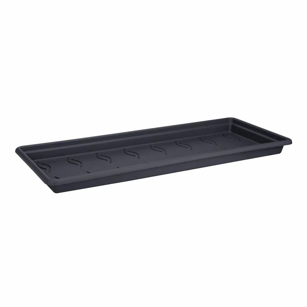 Elho Green Basics Jardin XXL Soucoupe 80 Ø 72.2 x H 5.7 cm Living Noir