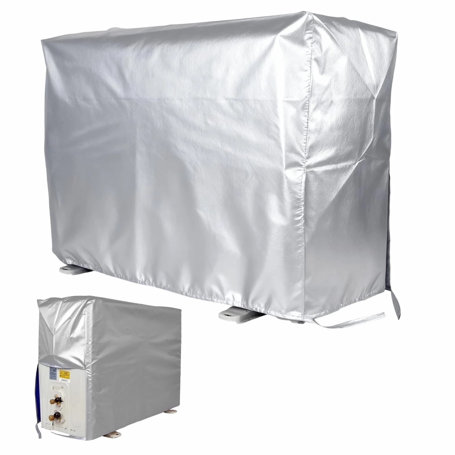 Housse de Climatiseur Imperméable 84x57x31cm M Unité Extérieure 1.5P Isolation Thermique