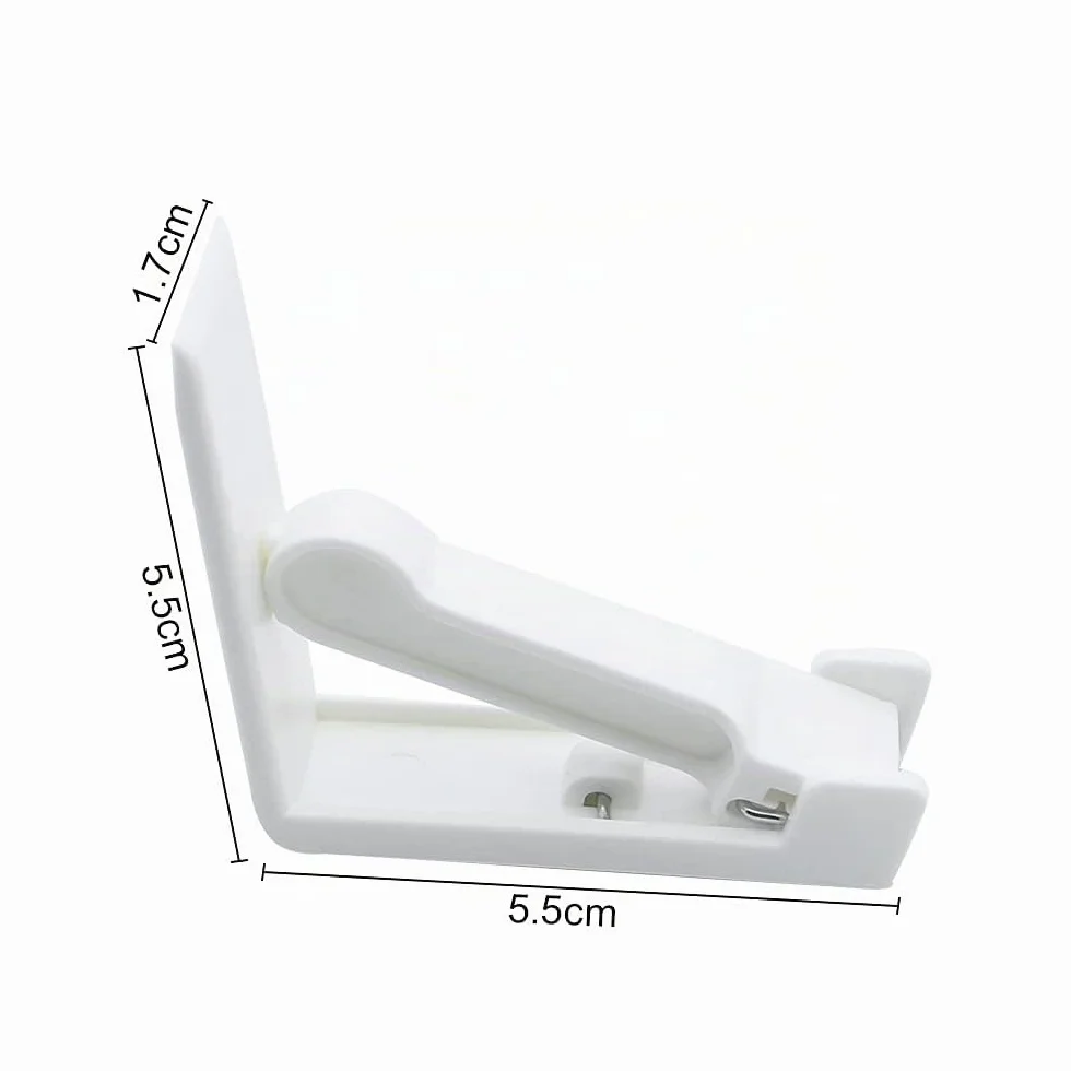 Pinces à Nappe en Plastique Blanc 8 Pièces Réglables à Ressort pour Table d'Extérieur Jardin