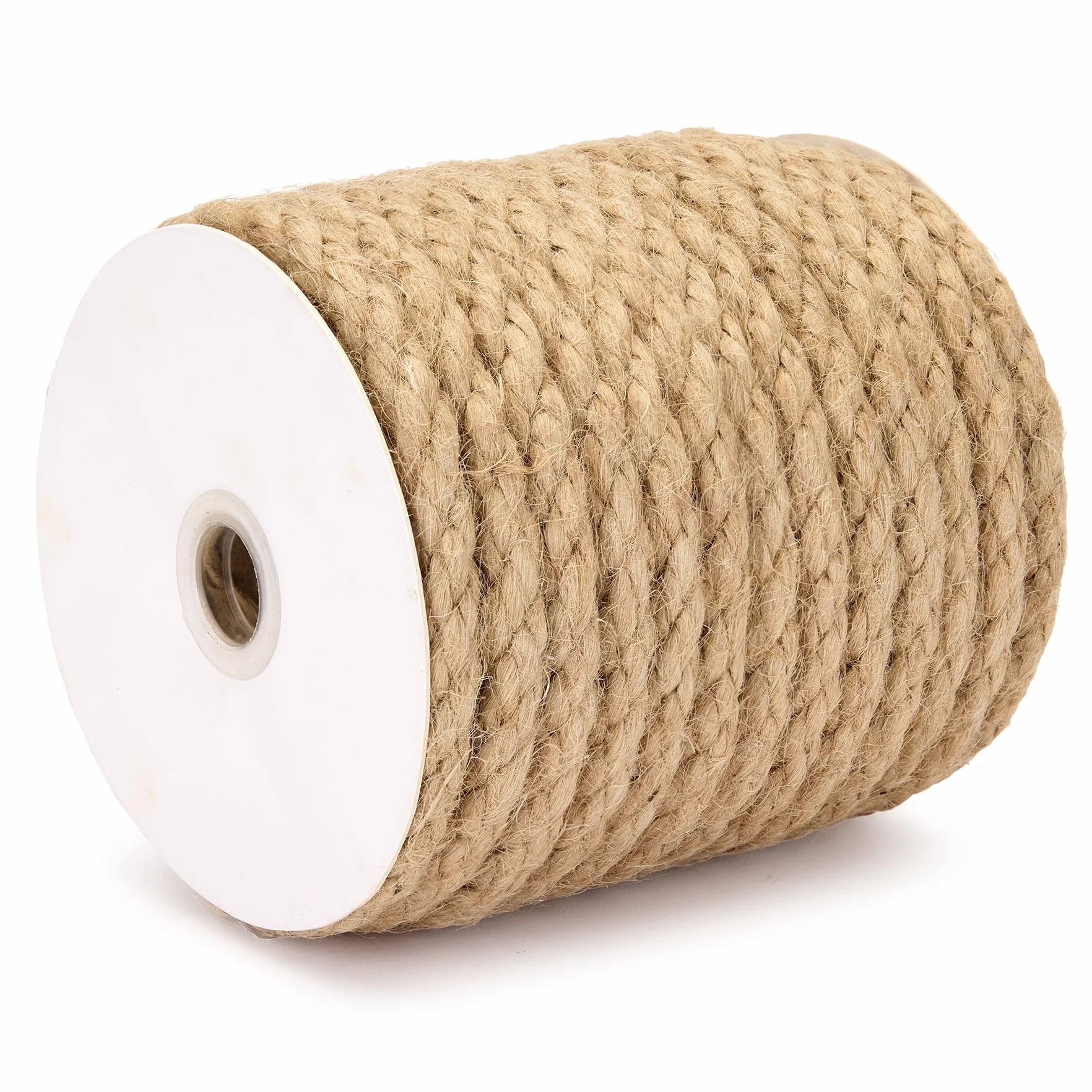 La Cordeline Corde de Jute Naturelle Torsadée Ø 10 mm x 15 m – Corde Épaisse Rustique pour Décoration, Jardinage, DIY et Artisanat
