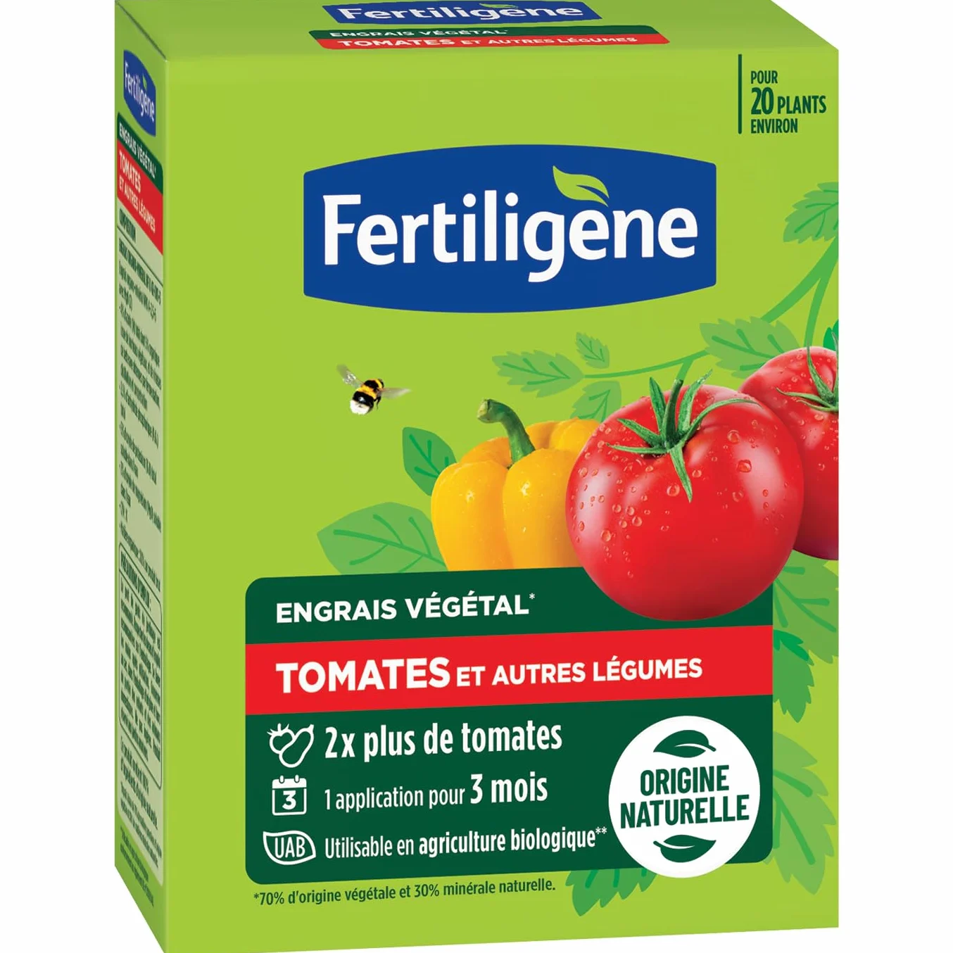 FERTILIGENE FEGTOM12 Engrais Végétal Tomates et Légumes 1,2 kg 100% naturel