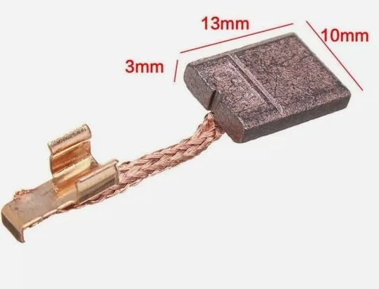 Balais De Charbon Moteur Pour MAKITA CB-440 BHP458 18V BDF452 BHP454 13x10x3mm (Lot de 4 Pièces)
