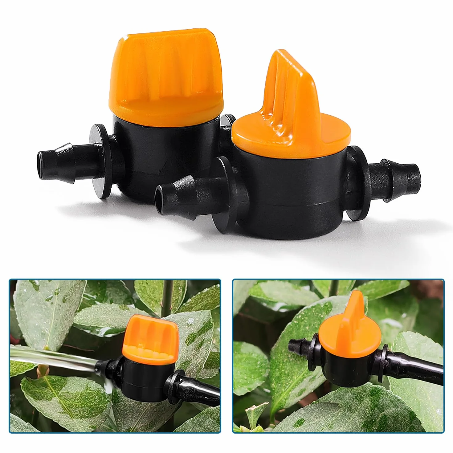 Kit d'irrigation goutte 55 pièces 4/6 mm 5m tuyau irrigation avec raccords cannelés droits connecteurs T bouchons extrémité