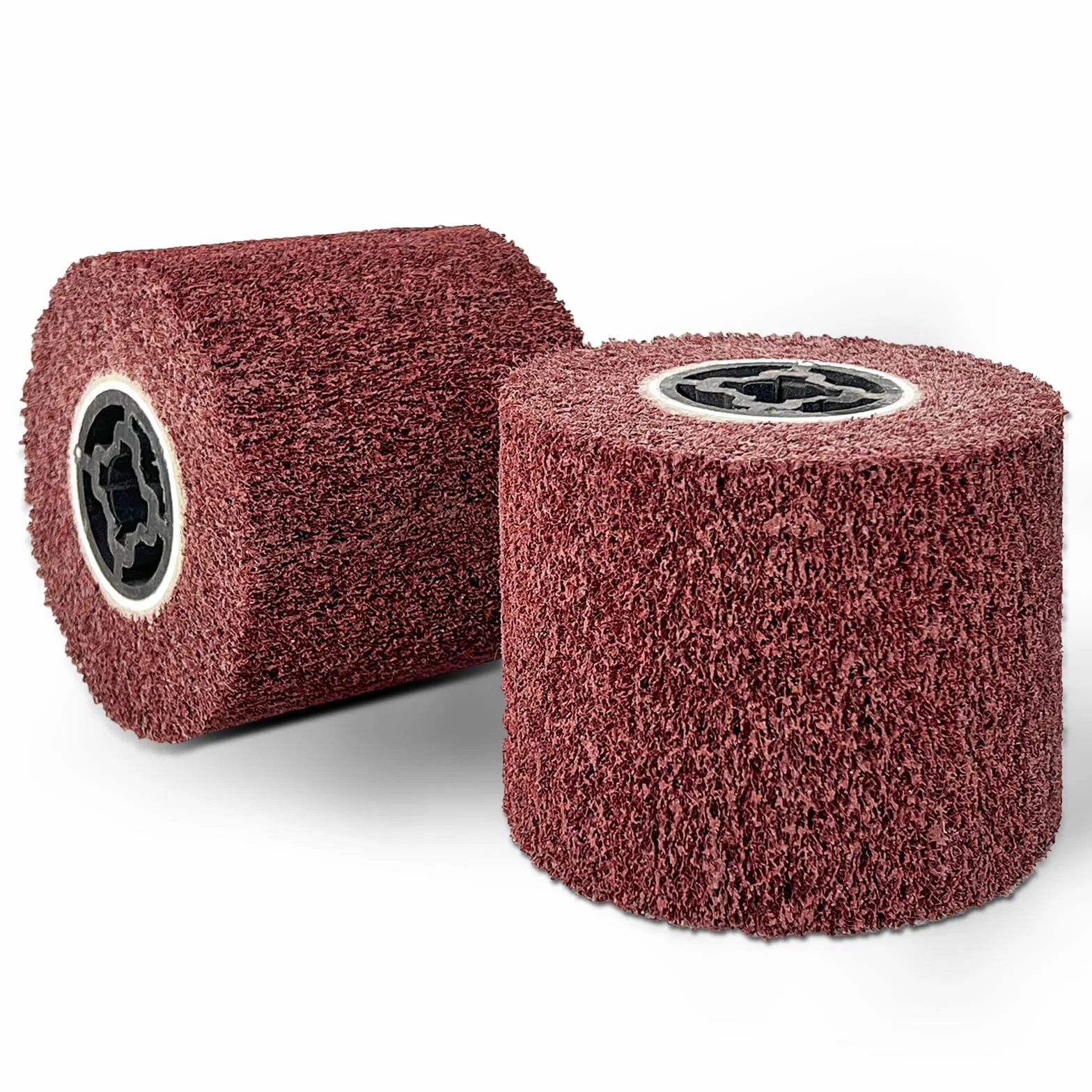 Rouleau abrasif brosse grain 80 | Rouleau abrasif efficace en corindon marron | Manchons abrasifs pour ponceuse - Idéal pour le meulage, le mat et le satin