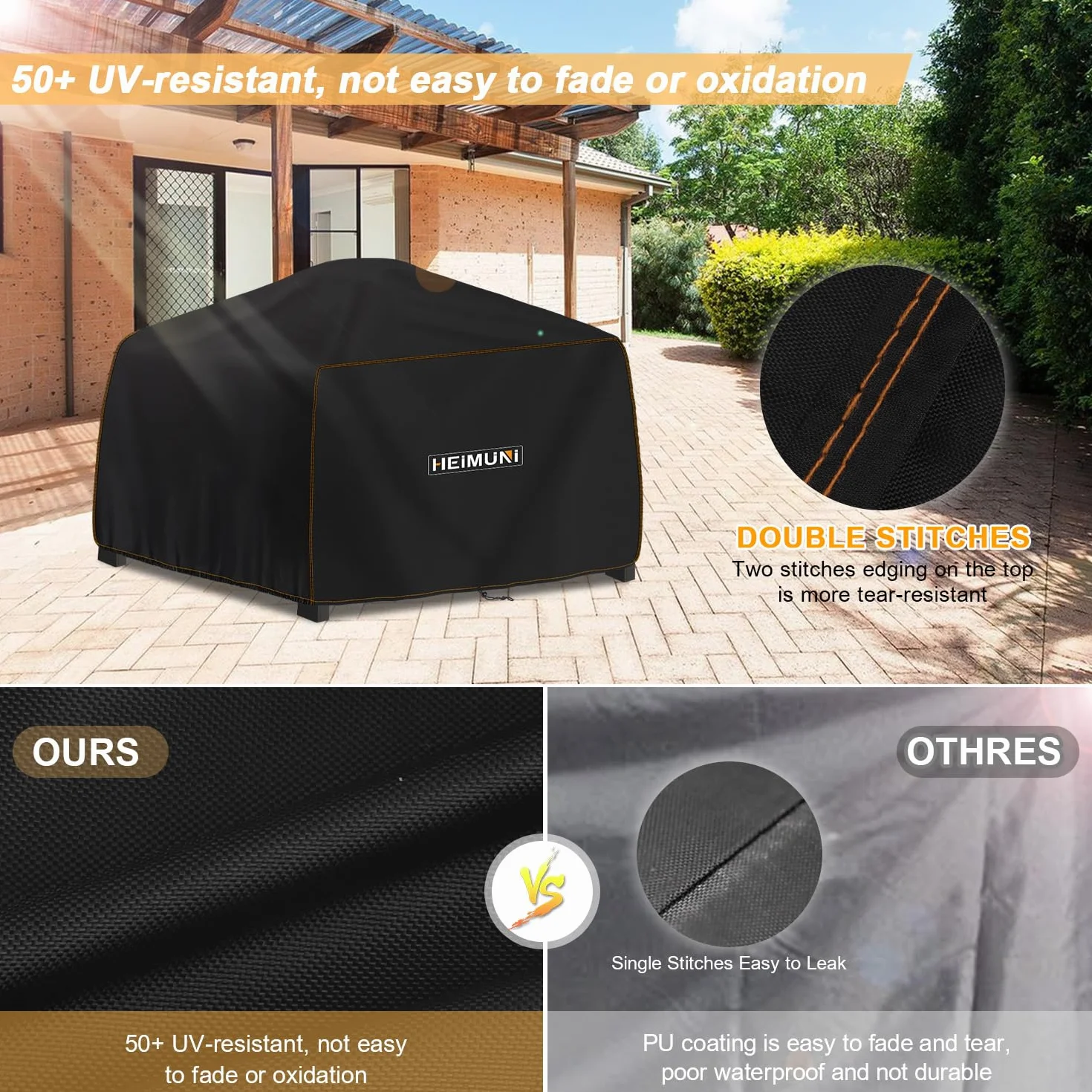 Housse de Barbecue Ninja Woodfire XL 420D Oxford Impermeable 62x53x33cm
