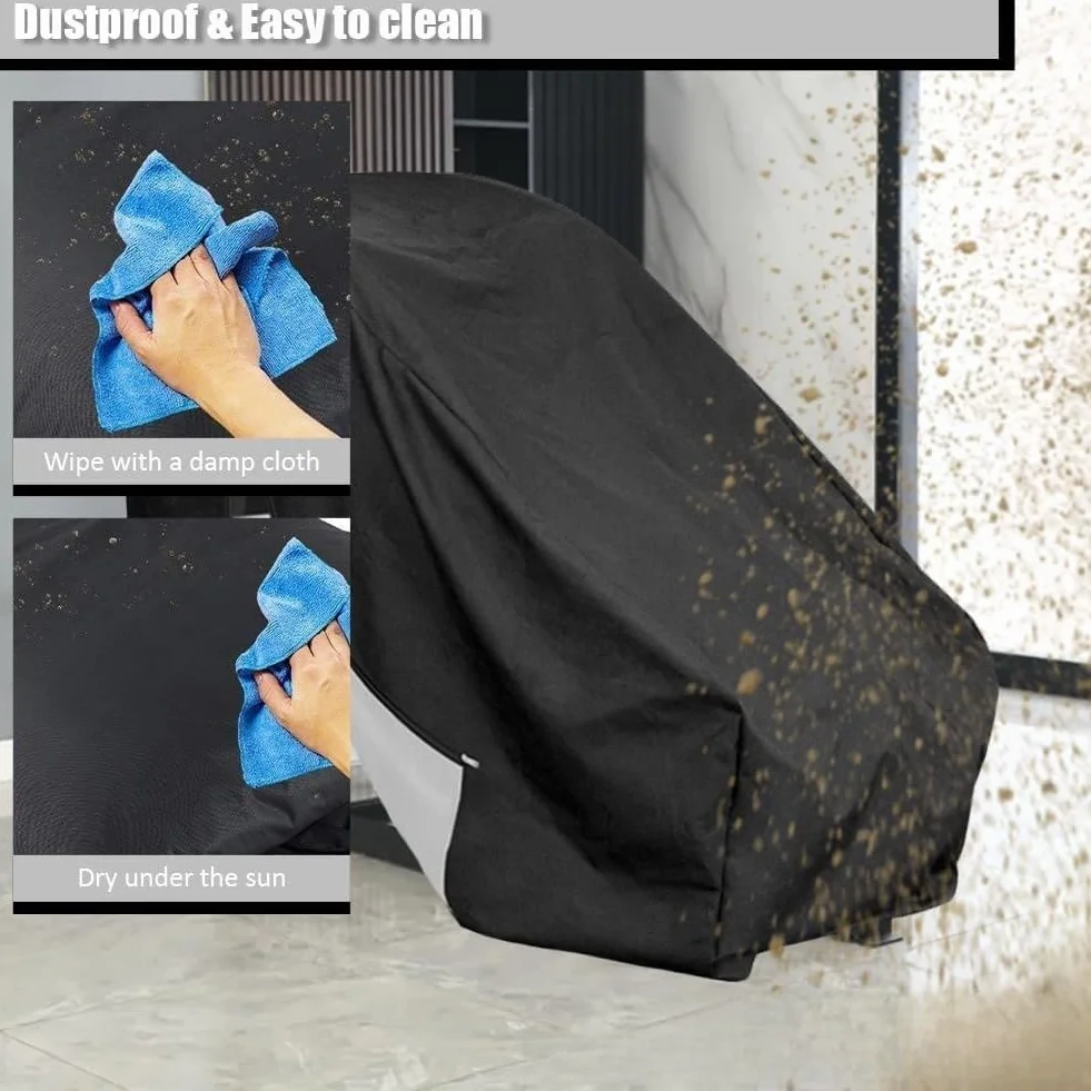 Housse de protection pour banc de musculation imperméable anti-poussière Oxford 420D noir