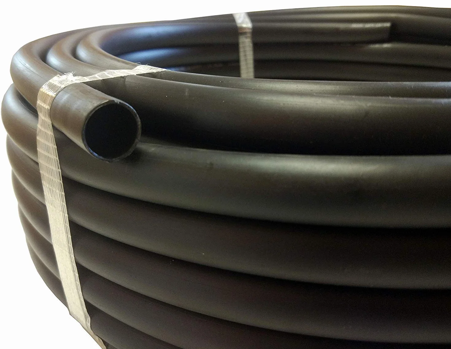 Tuyau lisse noir arrosage goutte à goutte 16 mm 25 mètres pour jardin