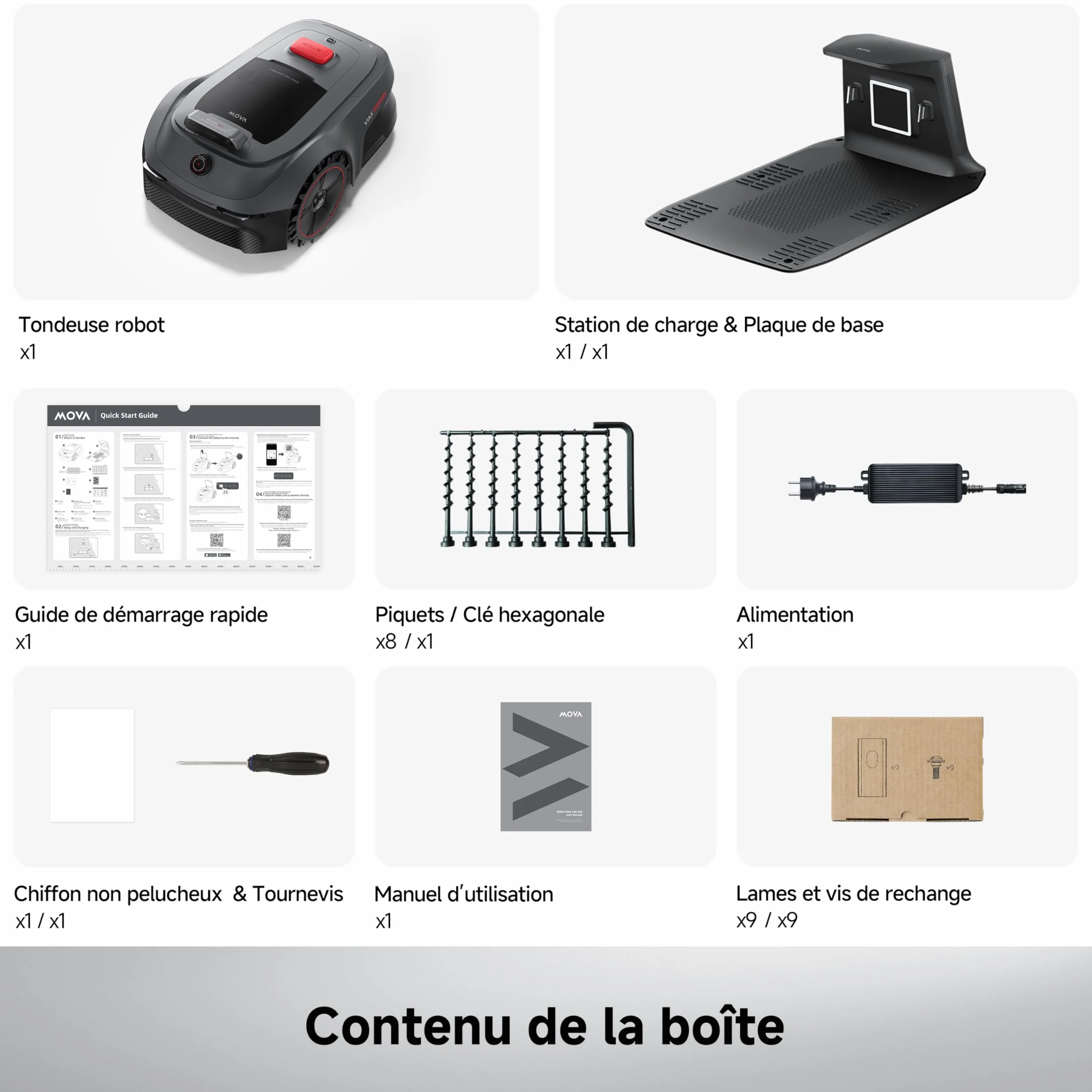MOVA ViAX 500 Robot Tondeuse sans Fil 600 m² LiDAR 360° IA Double Vision