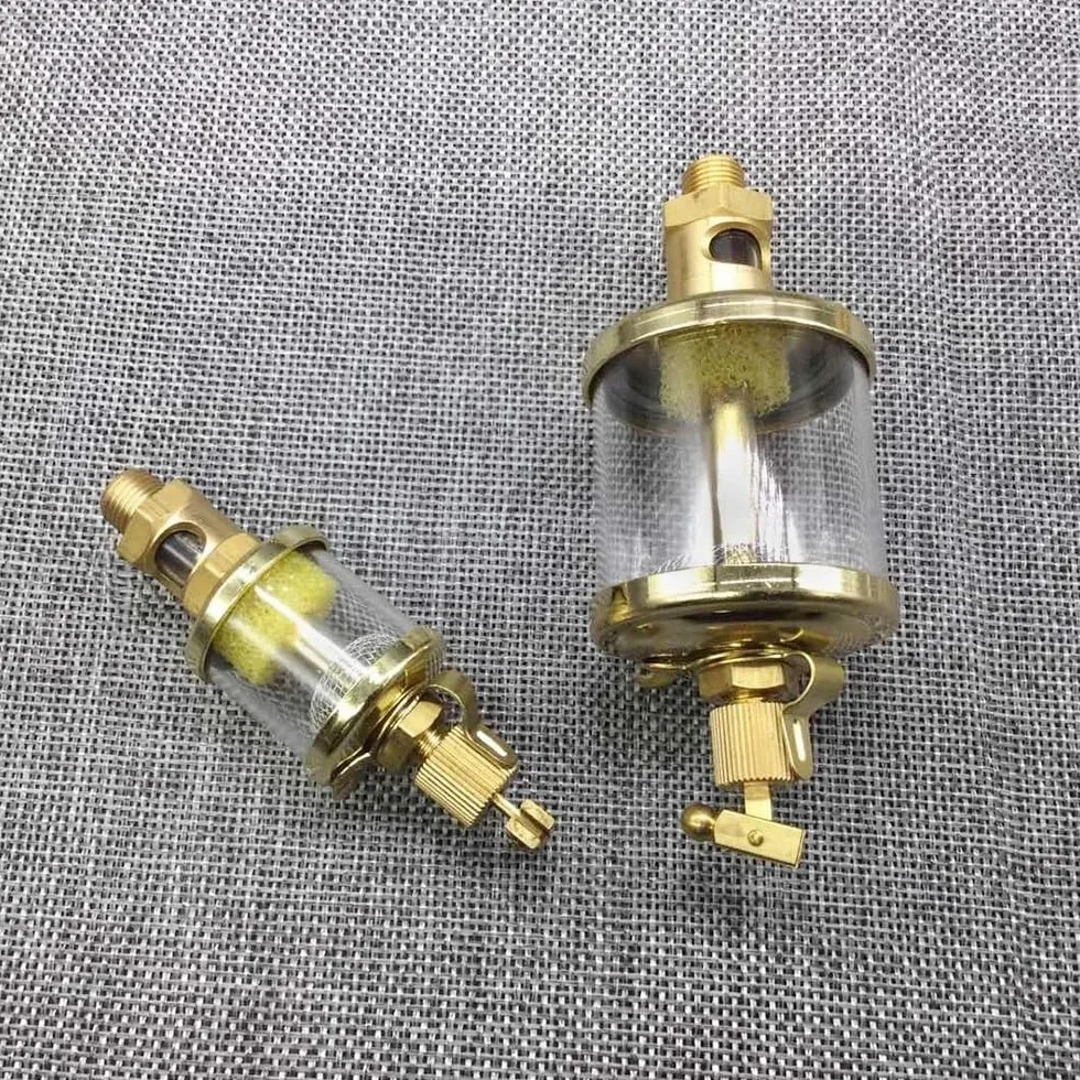 Graisseur D'huile À Pointeau – Filetage Mâle BSP (1/8" 1/4" 3/8") – Graisseur Goutte À Goutte Par Gravité 16 Ml-600 Ml – Cuivre For Tour Et Fraiseuse(BSP 3/8"-400ML)