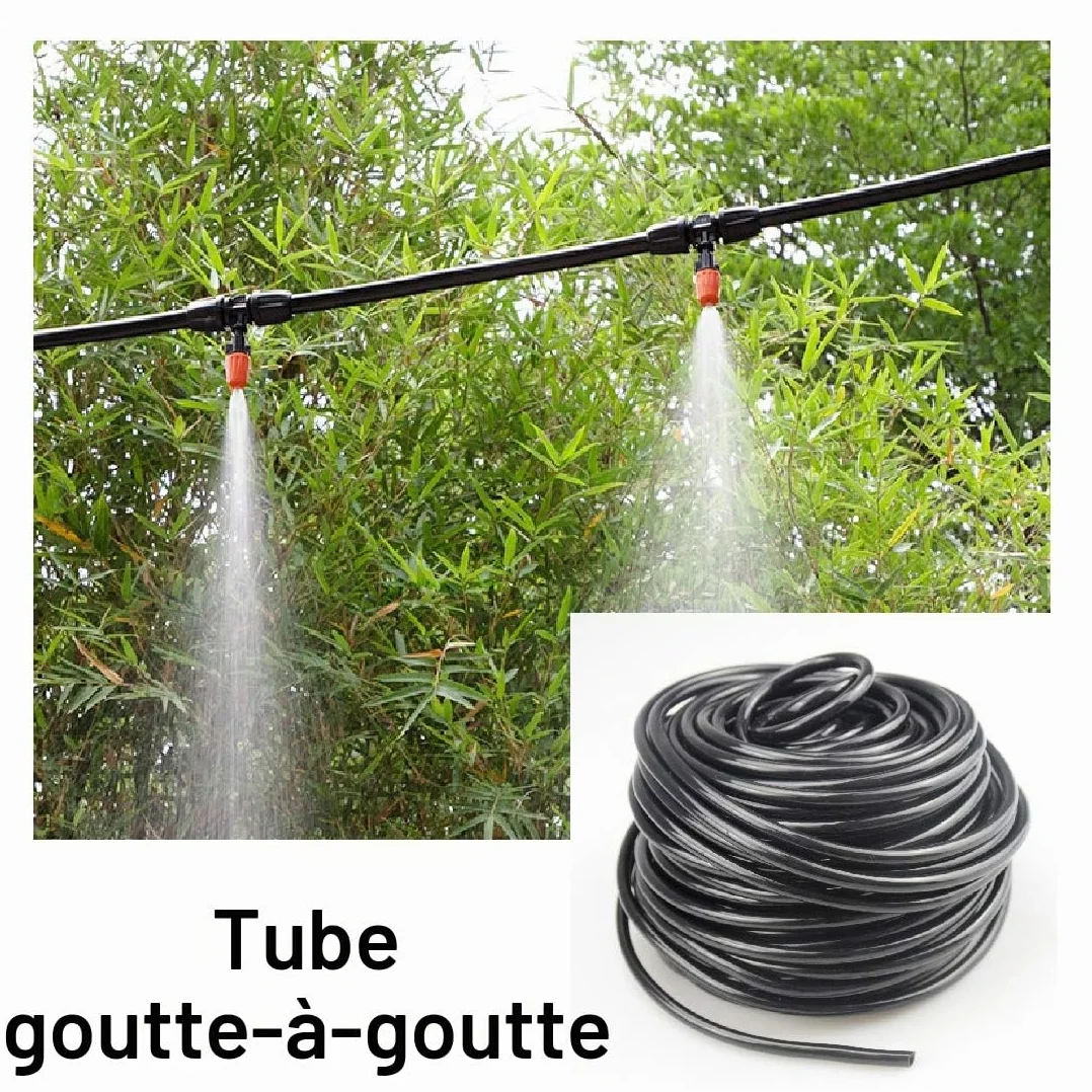 Tuyau d'irrigation goutte à goutte 30M pour jardin terrasse fleurs
