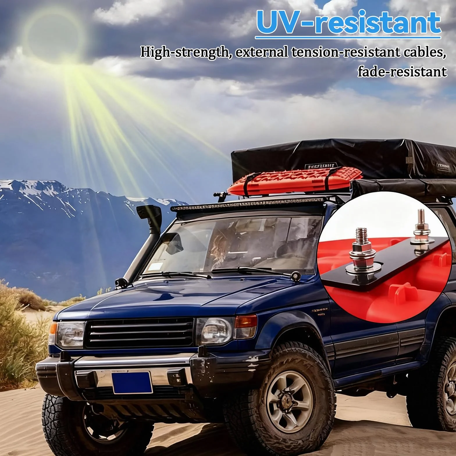 Kit de montage pour plaques de sable - Aide au démarrage SUV - Traction boue neige