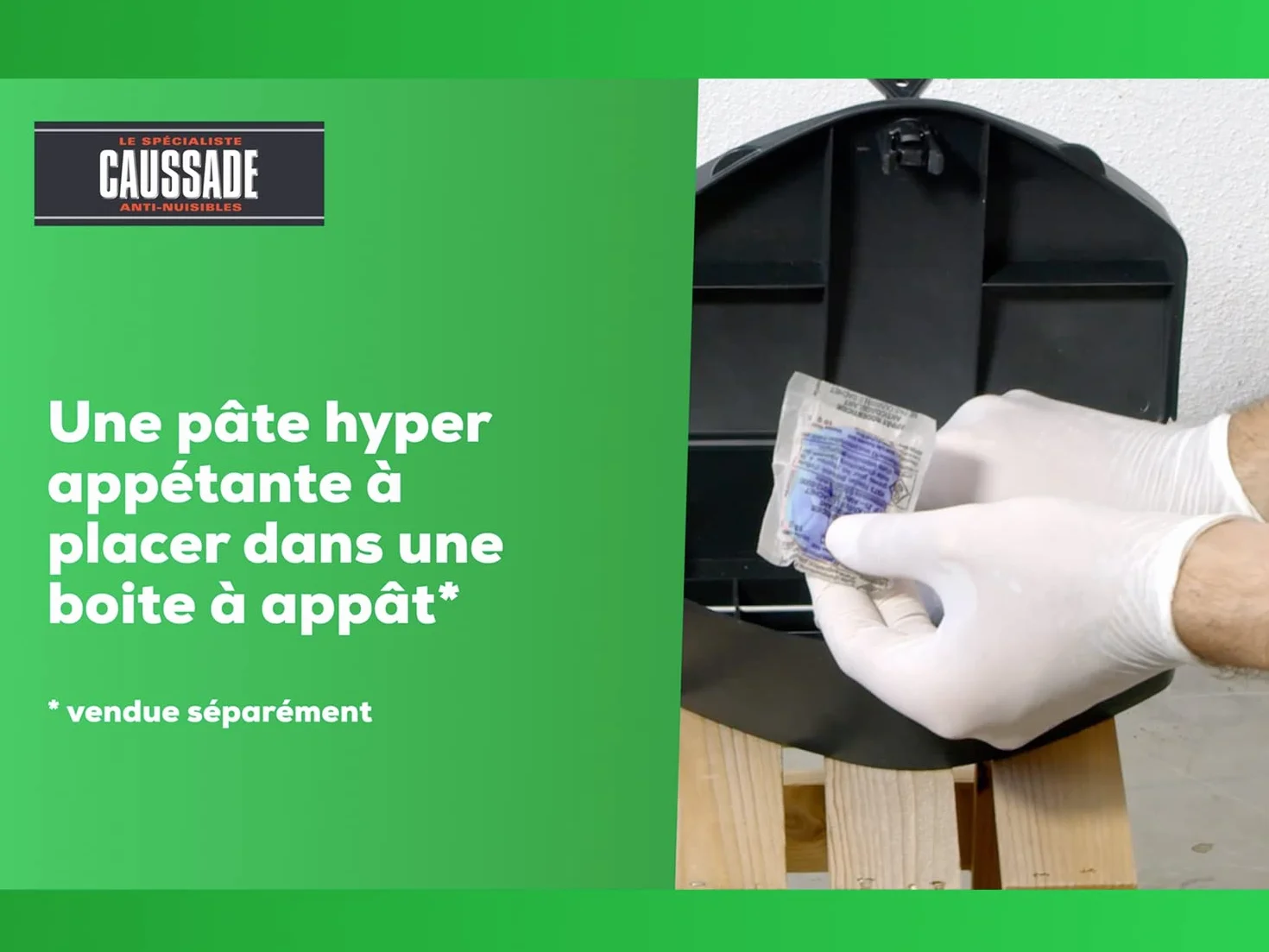 Caussade Raticide Canadien Anti Rats Souris 40 Appâts Pâtes 400g Prêt à l'emploi Fabriqué en France