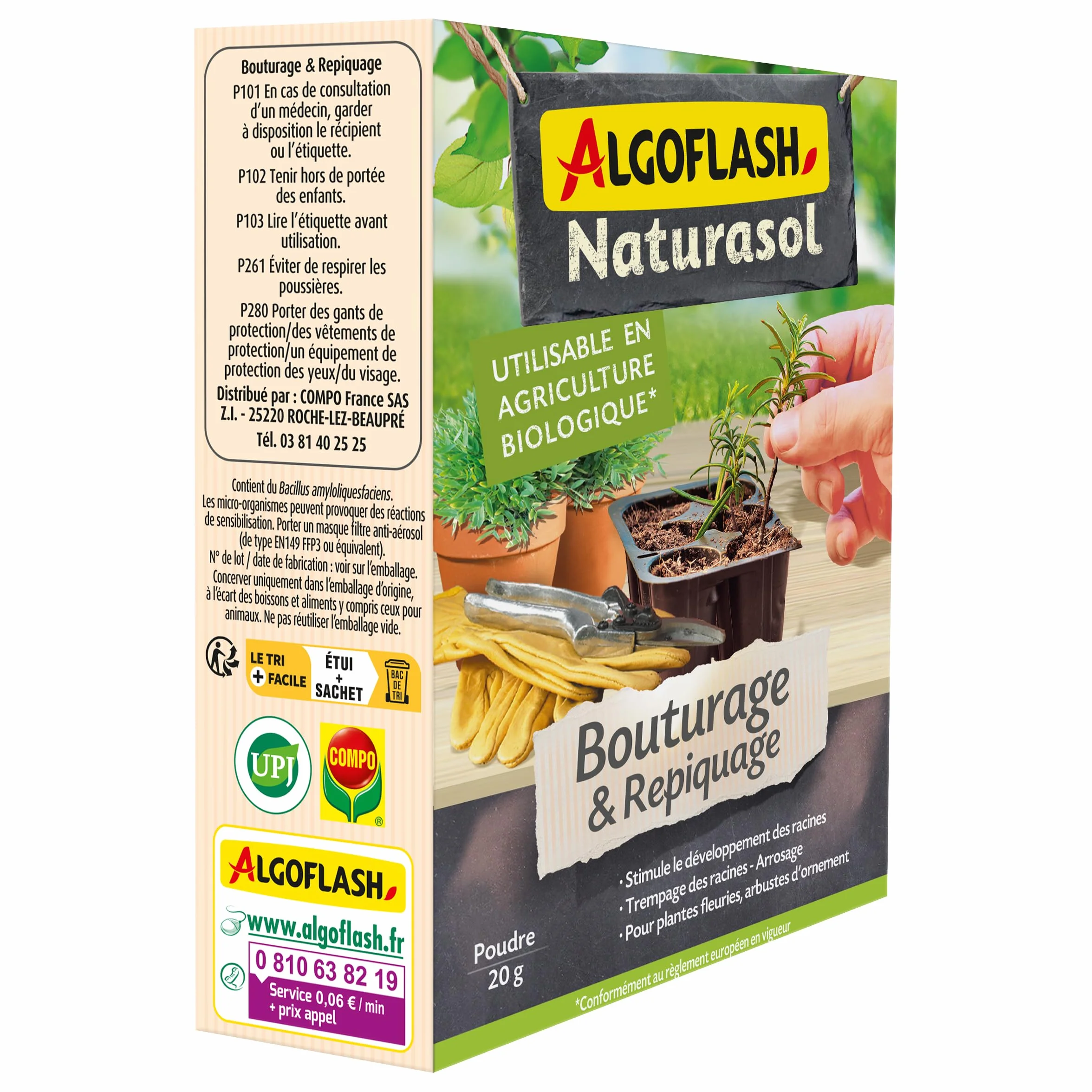 Algoflash Naturasol Poudre Bouturage & Repiquage 20 g