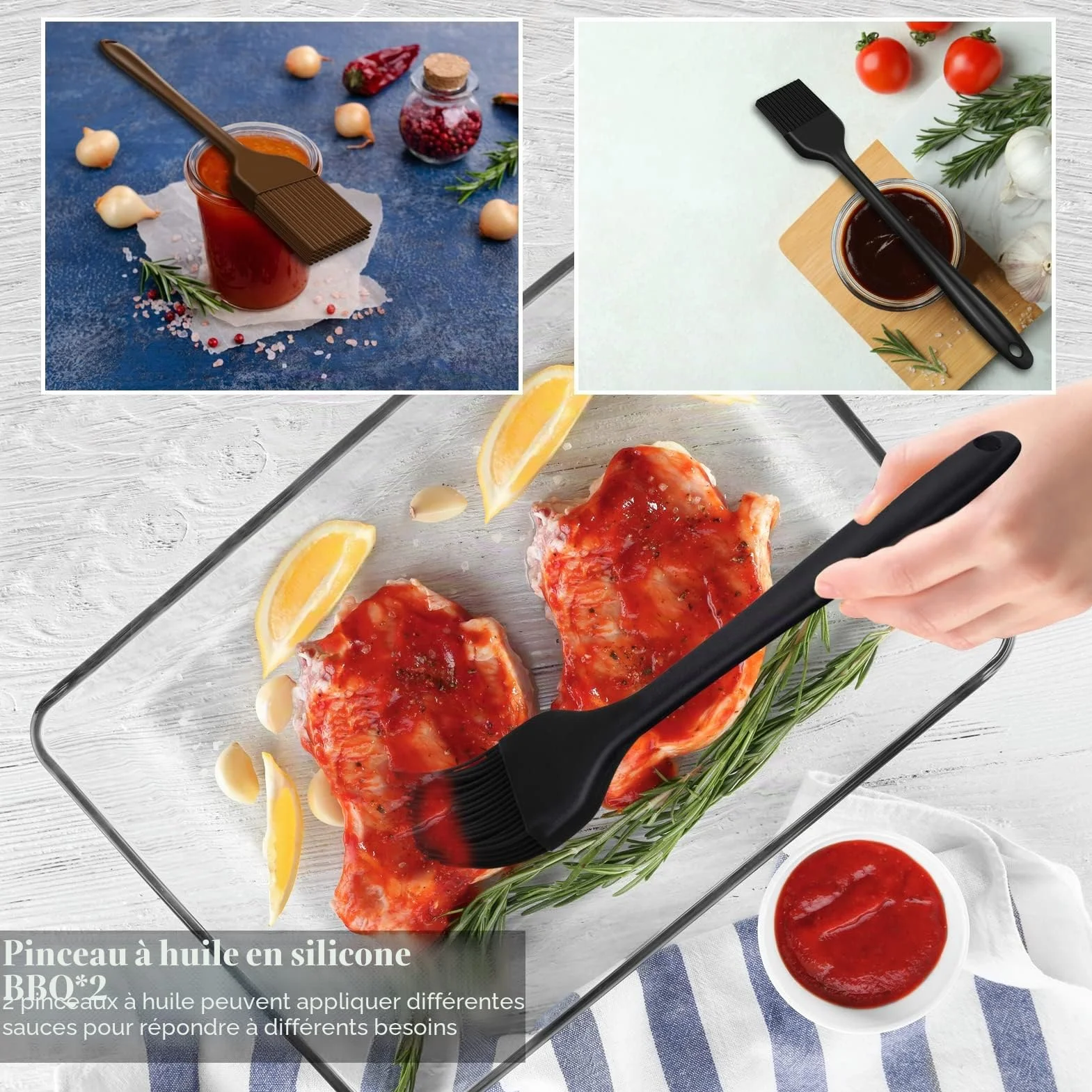 Grilliance Lot de 30 ustensiles de Barbecue en Acier Inoxydable - Pince à Barbecue avec Mallette et Tapis