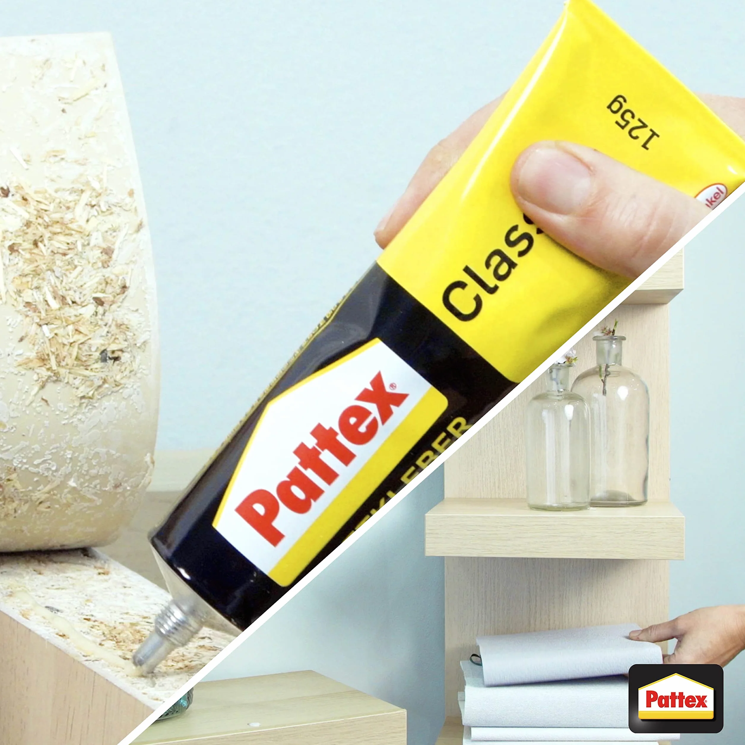 Pattex Colle contact type néoprène- Formule Liquide tous matériaux- tube 125 gr