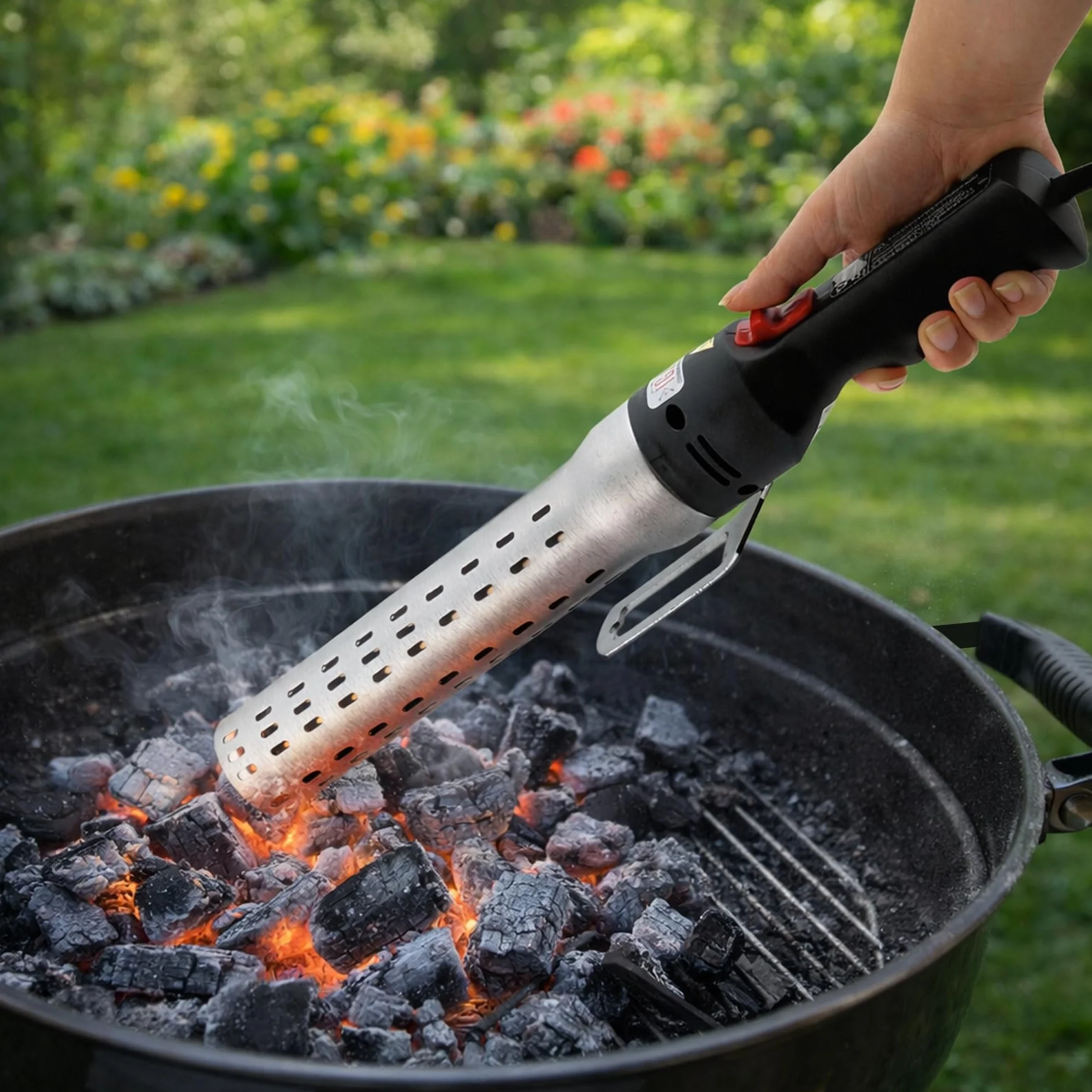 BBQ-TORO Allume-Grill électrique IGGI 2000 W 650 °C Allume-Charbon pour Barbecue Grill cheminée
