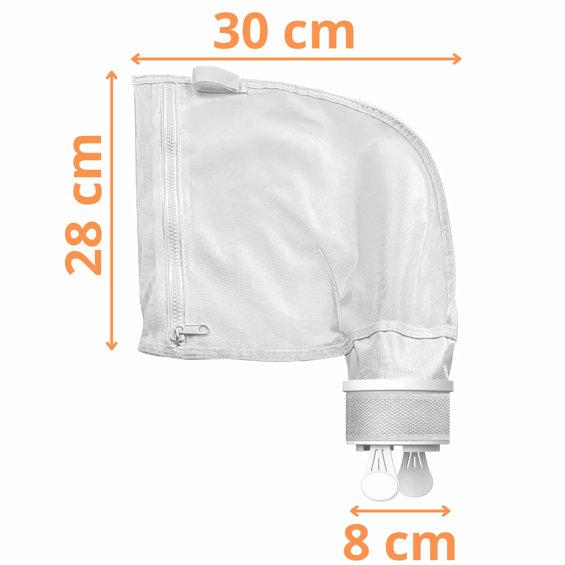PHONILLICO Lot 2 Sacs pour Polaris 280/480 Filtre Robot Nettoyeur Piscine Filet Rechange K13/K16 Sac à Limon avec Fermeture Zip