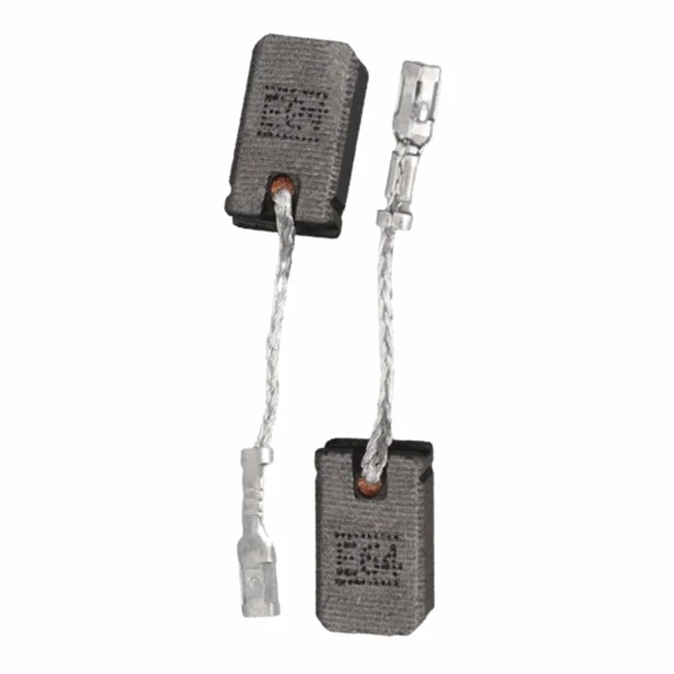 Lot de 2 balais de charbon pour Bosch 1607000V37, 6 x 10 x 16 mm E64 pour meuleuse d'angle GWS 12-125 AG50-11VSPD AG40-85P avec fil et ressorts