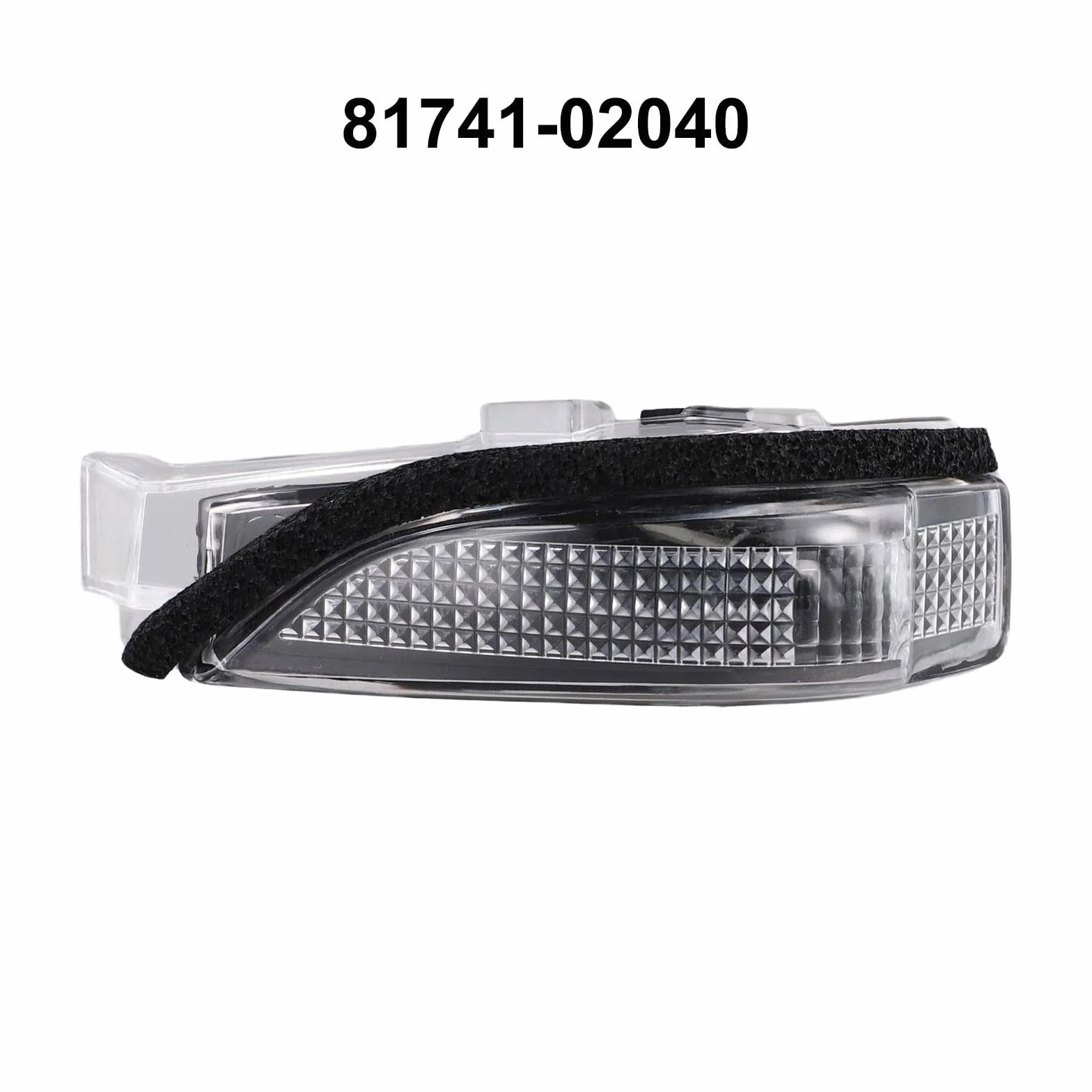 Lentille de clignotant de rétroviseur gauche pour Toyota Corolla 2013-2020 OE 8174102040 ABS de rechange noir transparent installation facile