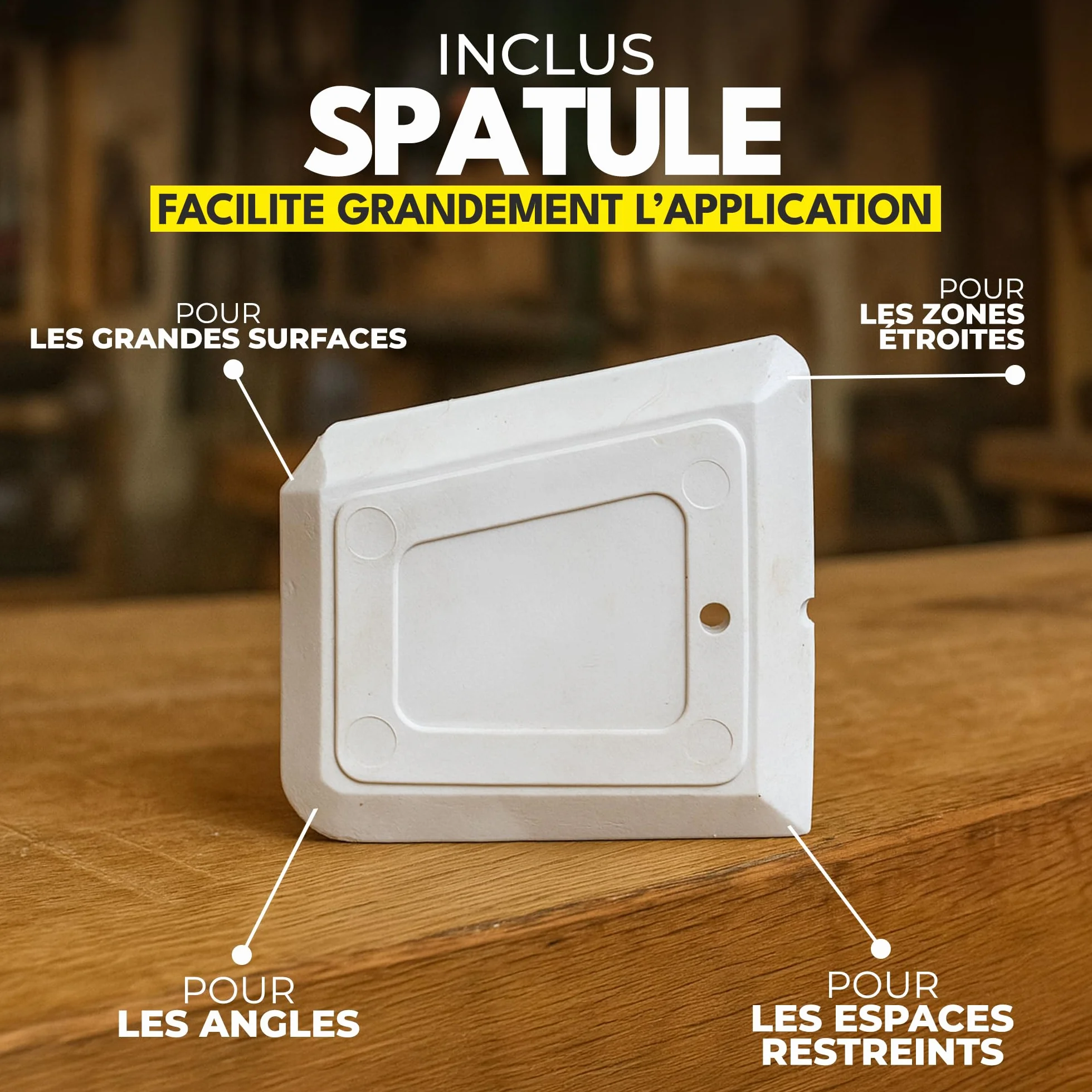 Joint Carrelage - Colle Carrelage, Joint Salle de Bain, Remplissage Répare et Renouvelle, Mortier à Joints - Avec Spatule (250g - Blanc)