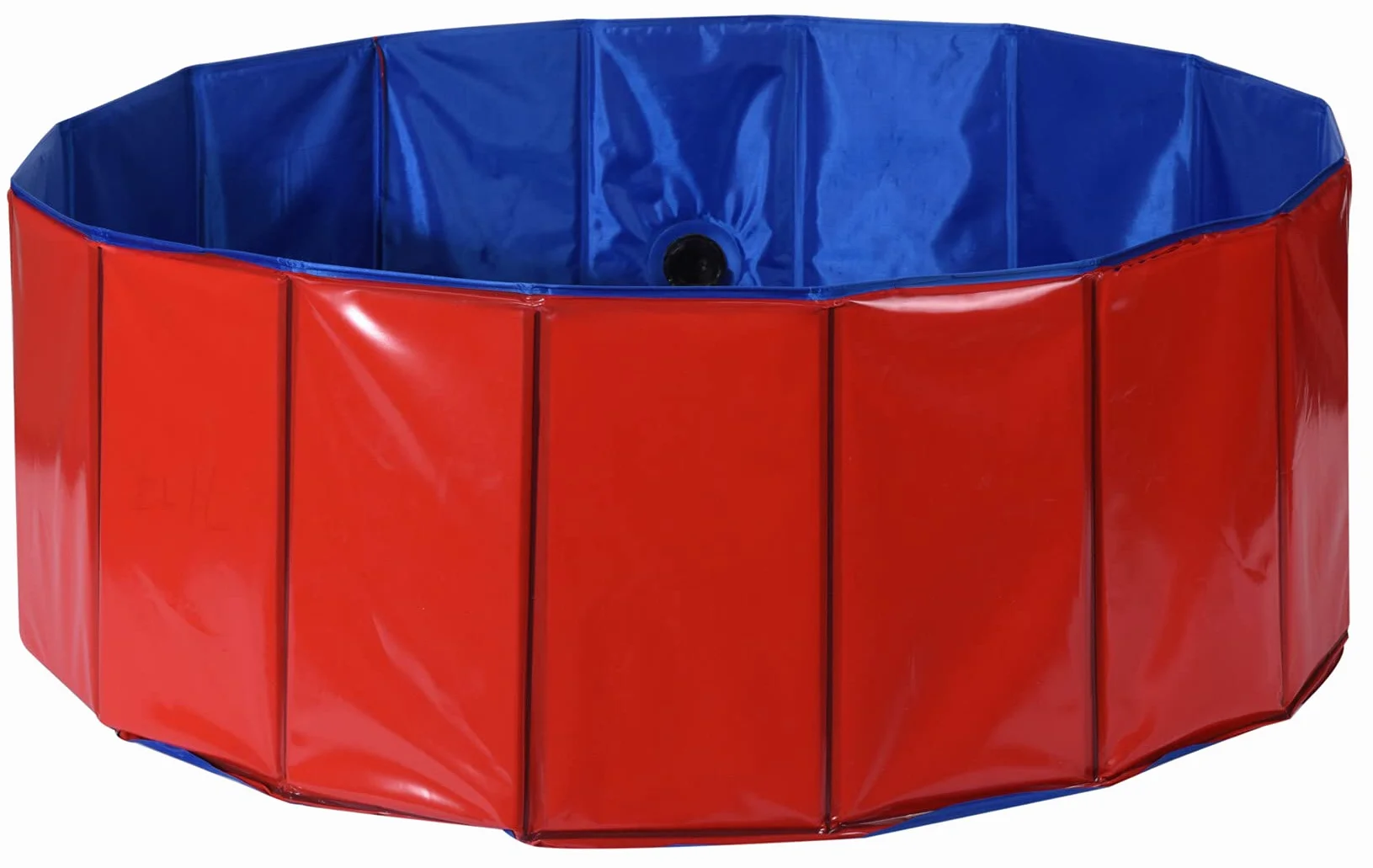 Piscine pliable pour chiens et chats PVC antidérapant 80x30 cm Rouge
