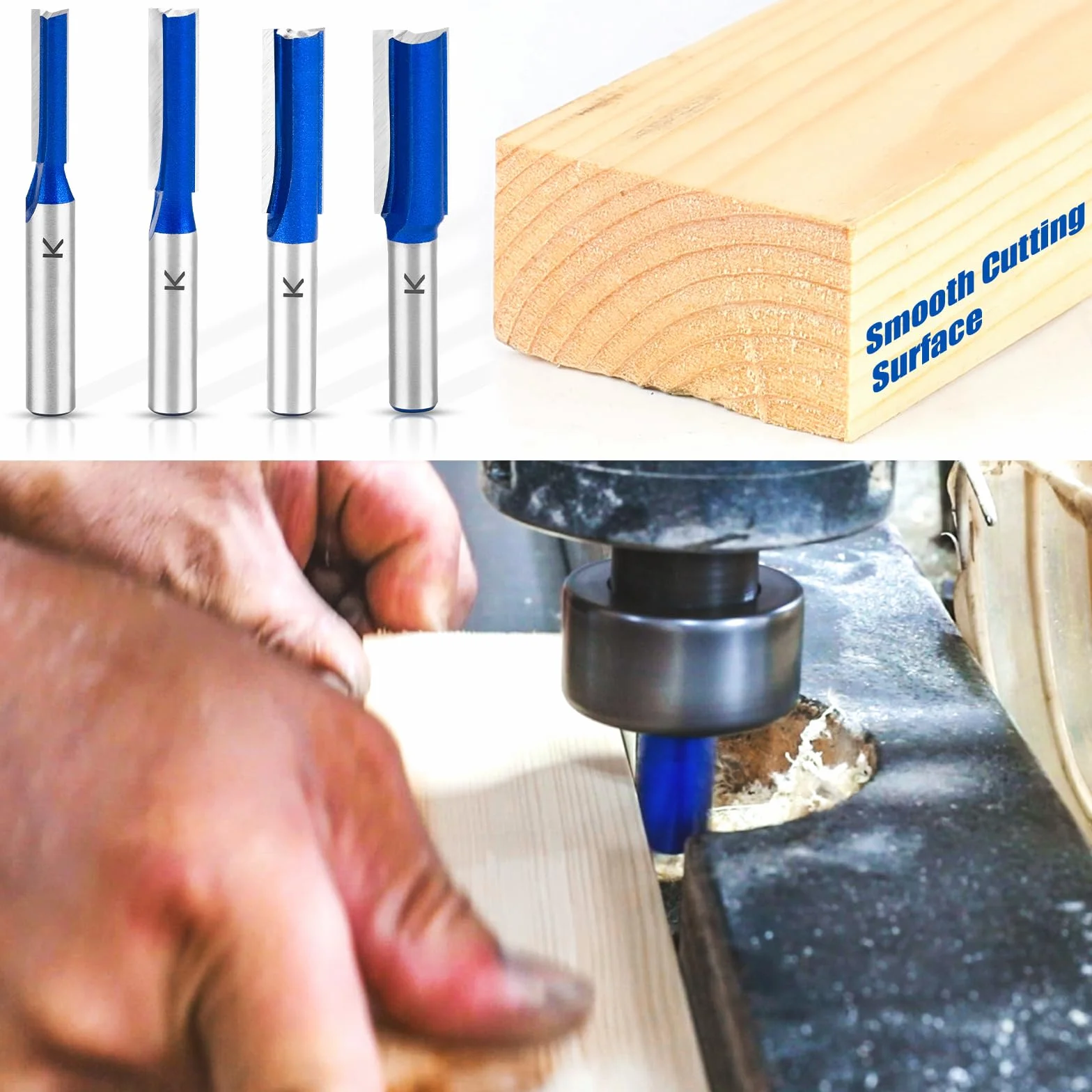 ASNOMY Fraise à rainurer de 25 mm - Tige de 8 mm - En métal dur - Fraise droite - Fraise à bois - Outil de fraisage pour le travail du bois