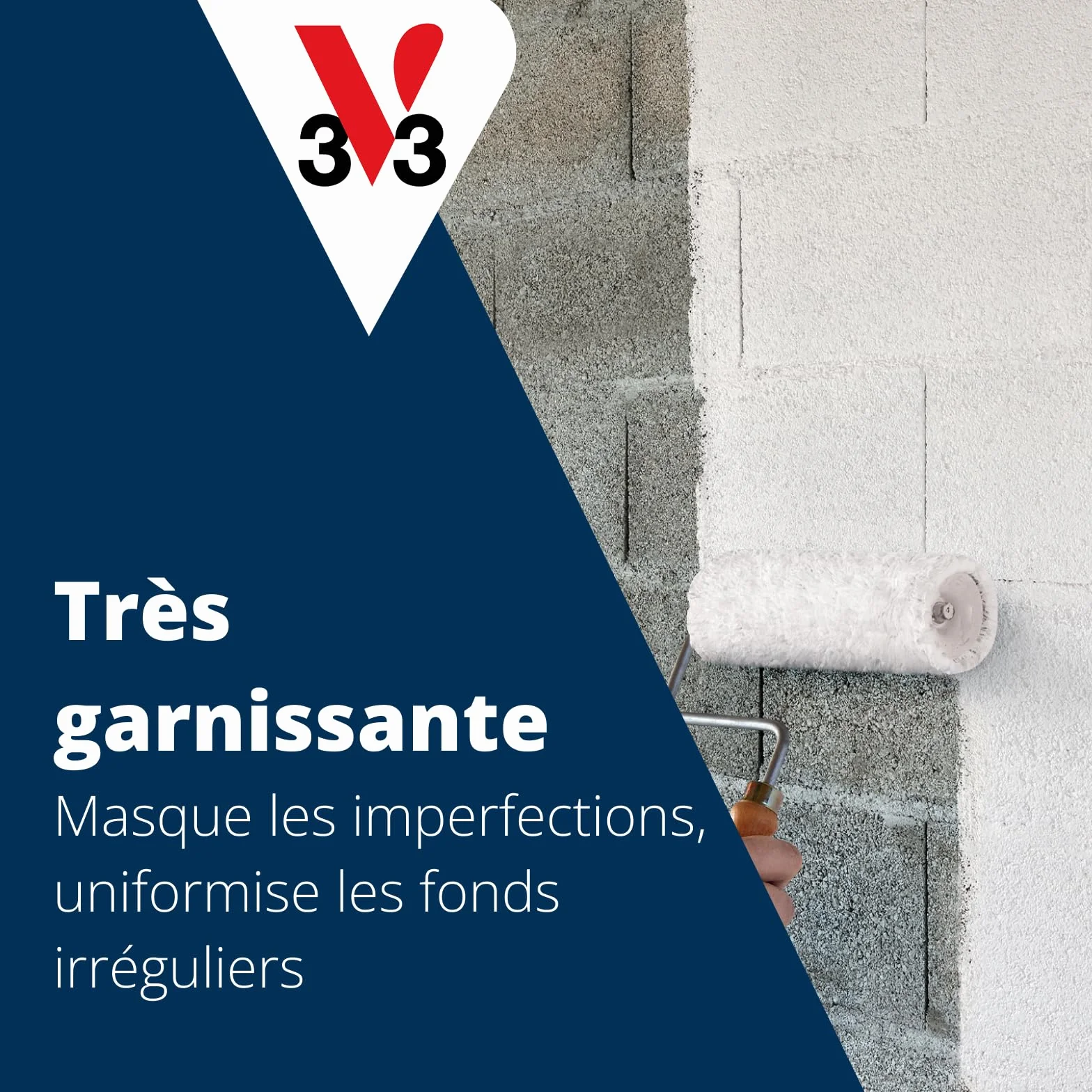 V33 Peinture blanche mat, BLANC GARAGE & SOUS-SOL, 5L