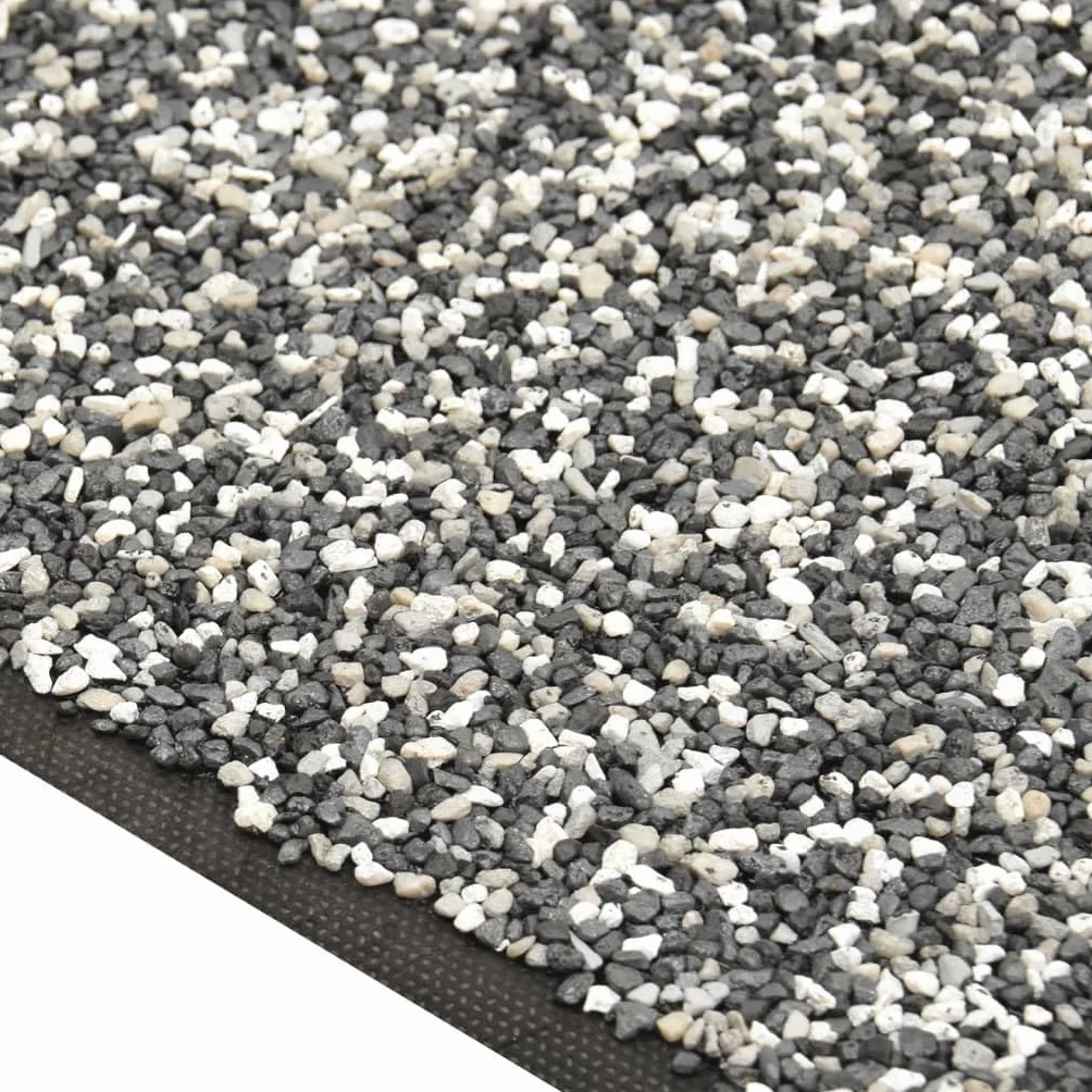 Tomostar Revêtement de Pierre Bâche de Bassin Tapis Gravillonnée Gris 100x40 cm