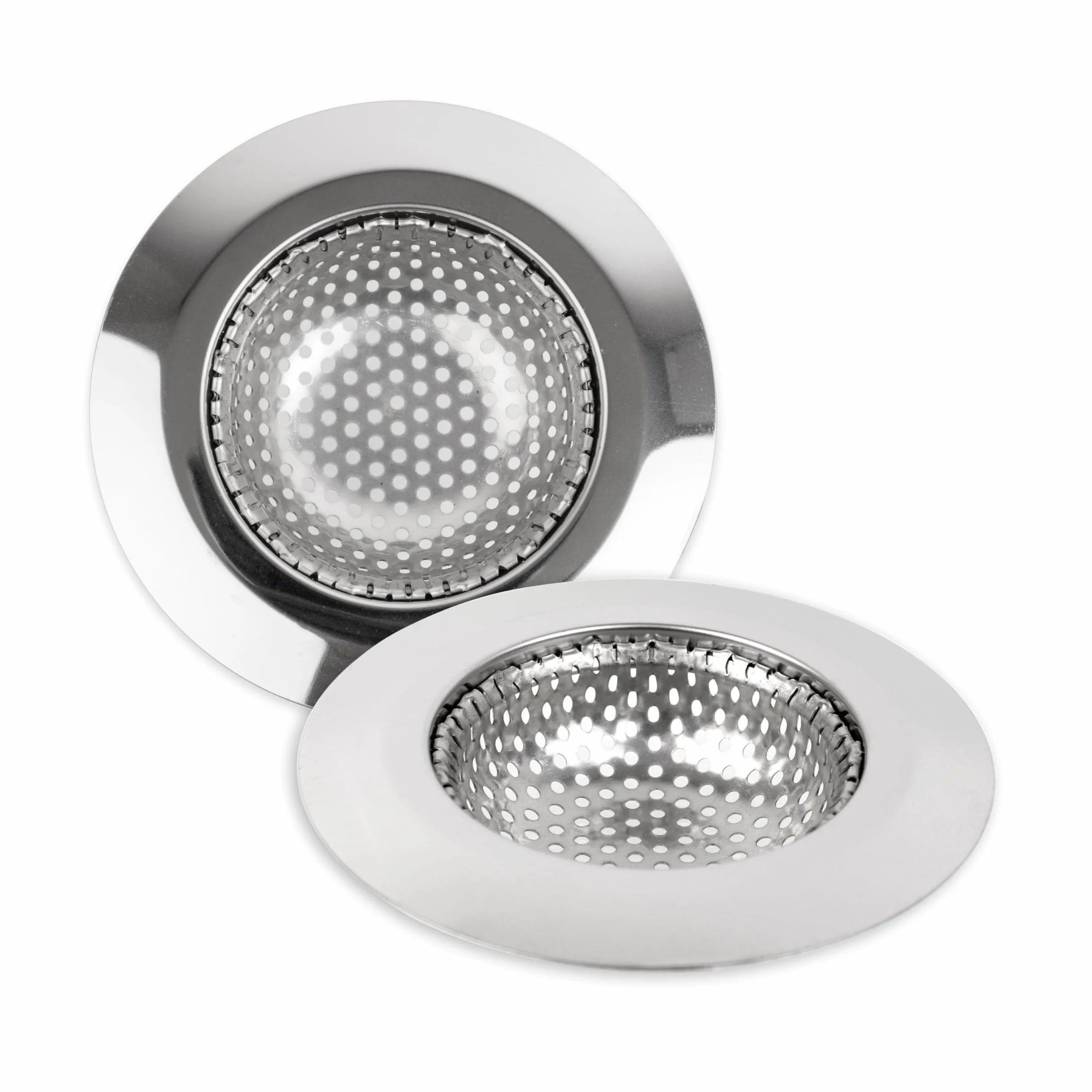 Crépine de vidange, Jeu de 3, Ø 90 mm, Convient aux drains de Ø intérieur 57 mm, dépasse de 20 mm de Profondeur dans Le Bec, crépine d'évier avec Ajustement optimisé, idéale pour Evier, Baignoire