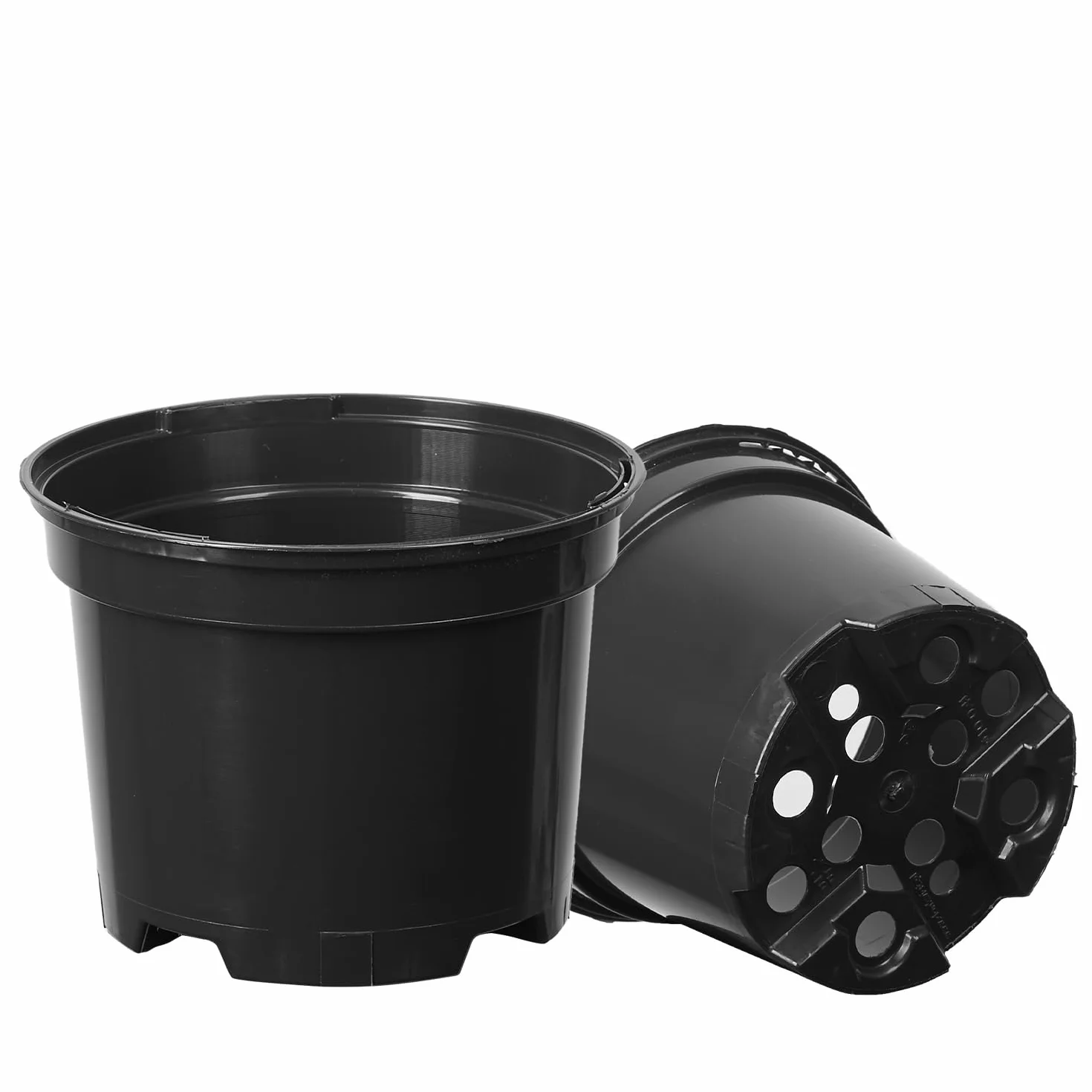 Pots de Culture Ronds Plastique ø 23 cm, 5 Pièces pour Semis et Boutures
