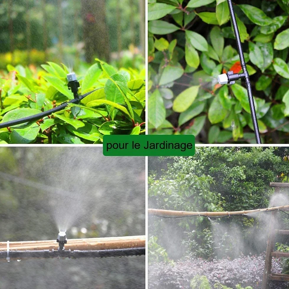 Tuyau arrosage automatique 30M 4/7mm Système Irrigation Jardin micro goutte à goutte