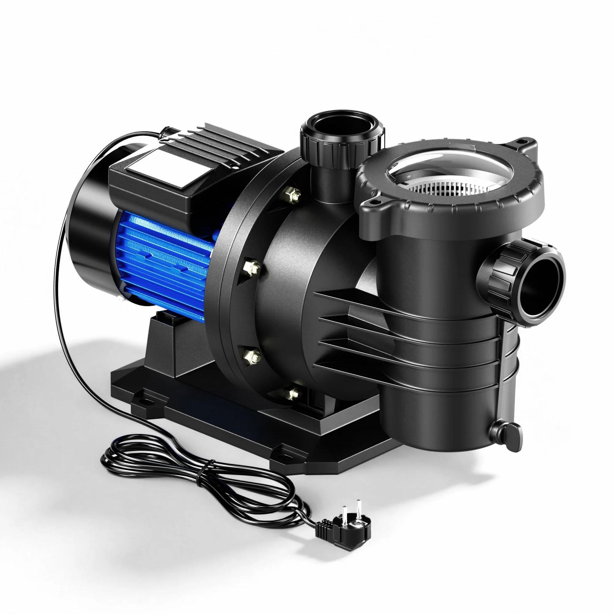 Wiltec Pompe de piscine 18600 l/h 750 W circulation hauteur refoulement 13 m