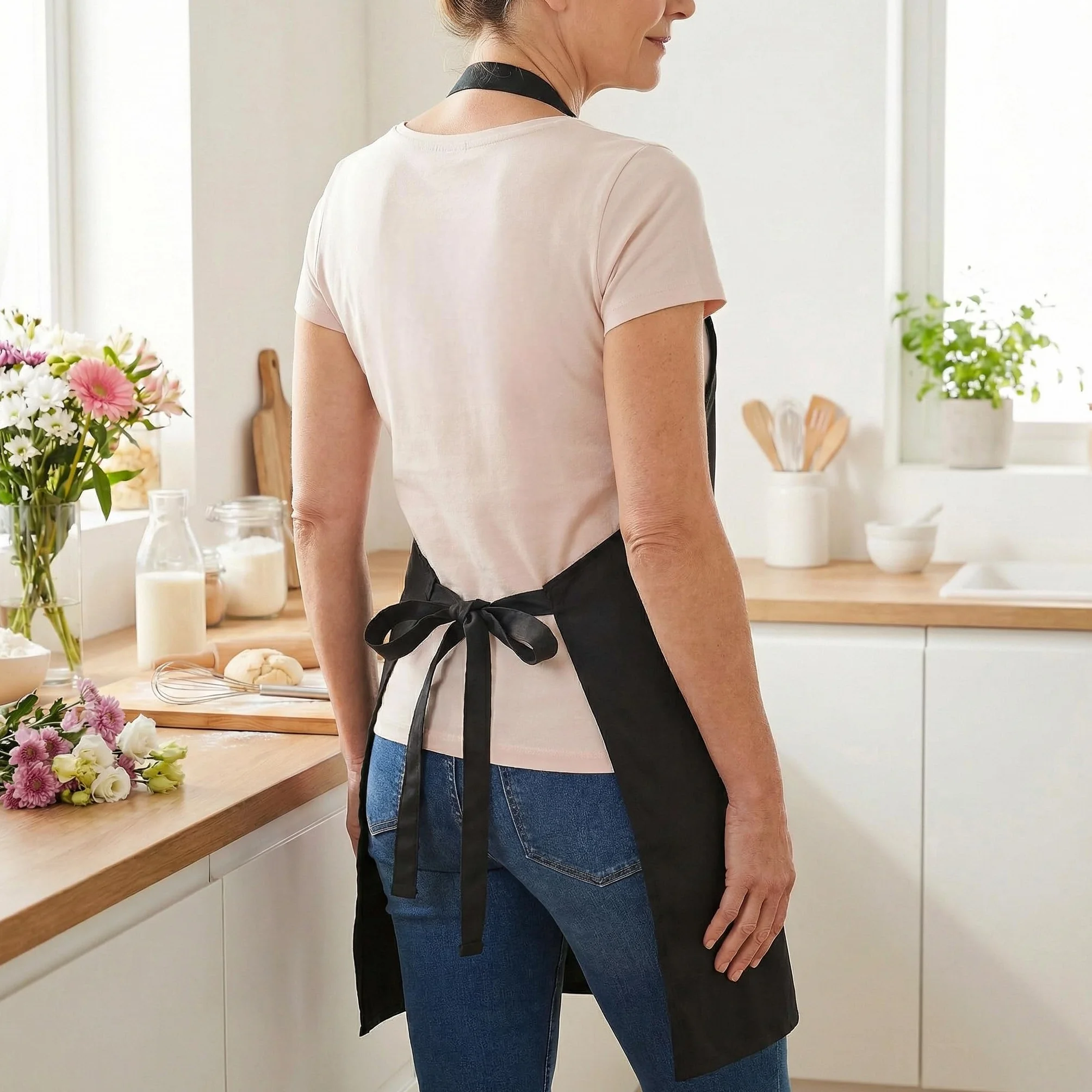 Personnalisé Tablier De Cuisine Femme Cadeau Anniversaire Maman Fete Des Meres Barbecue BBQ