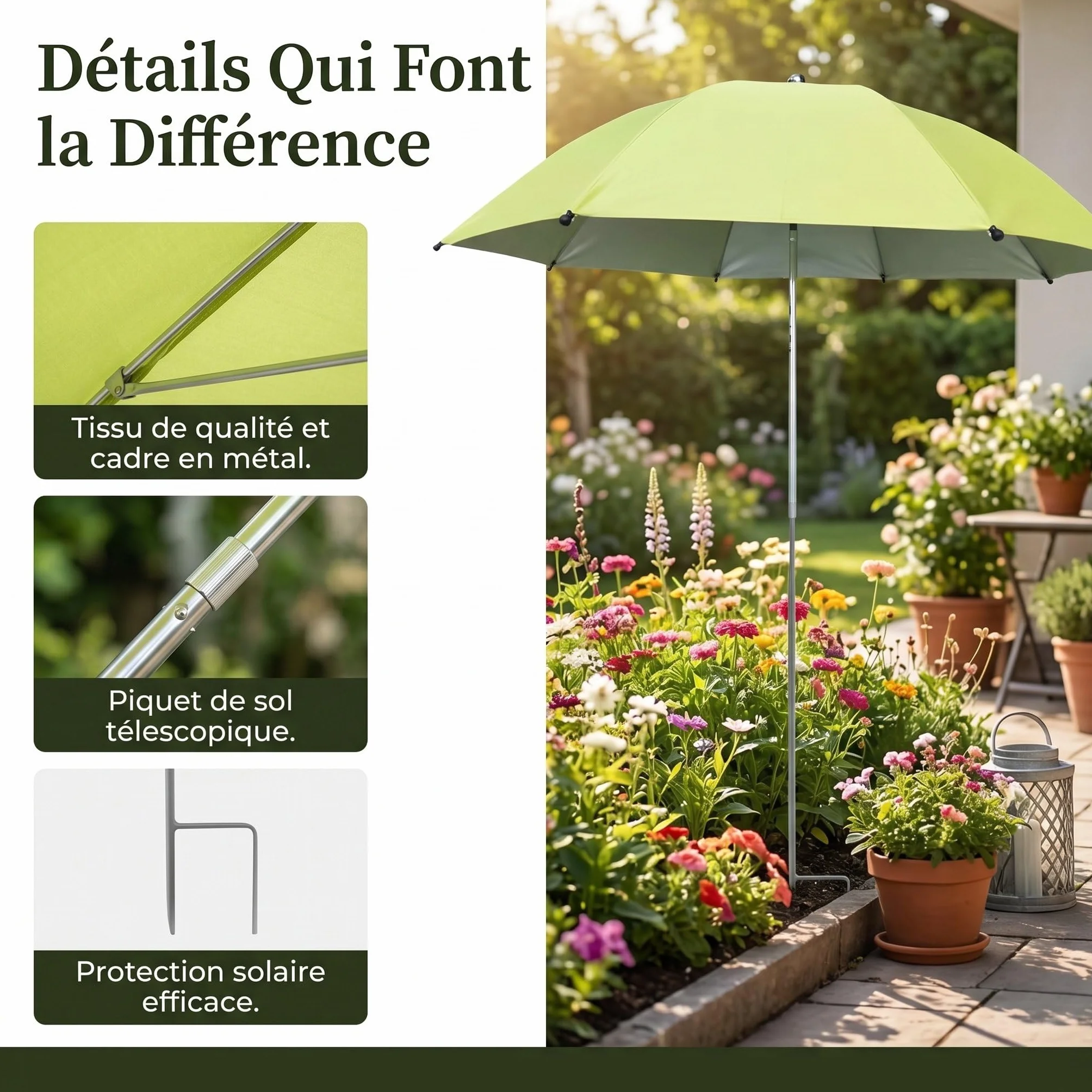 F Fityle Parasol de Protection des Plantes, Housse UV pour Plantes en Pot, Couvercle Soleil pour Jardin Patio