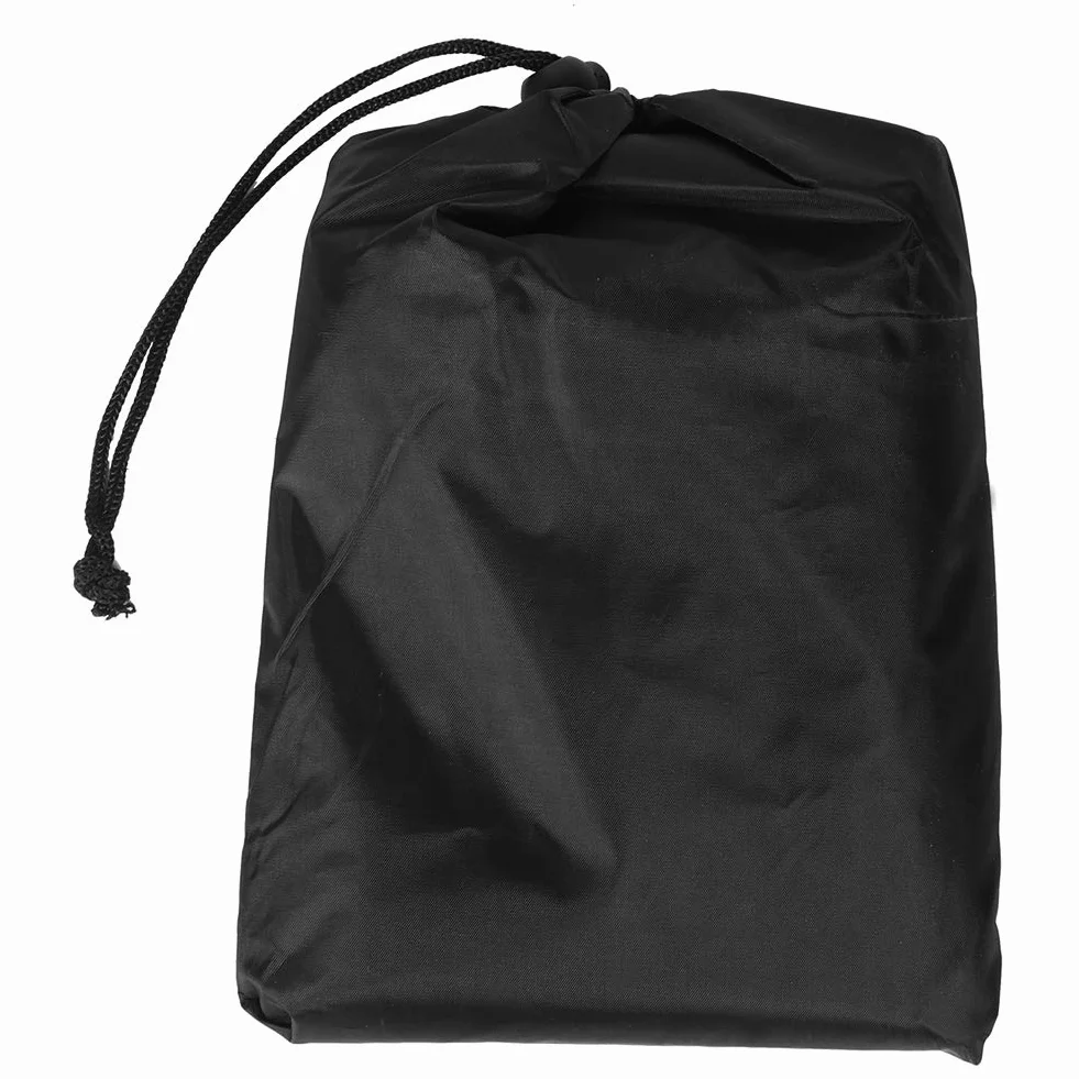 Housse Boîte Rangement Extérieur Jardin Tissu Oxford 210D Imperméable Anti-UV Noir 123x62x55cm Anti-Vent