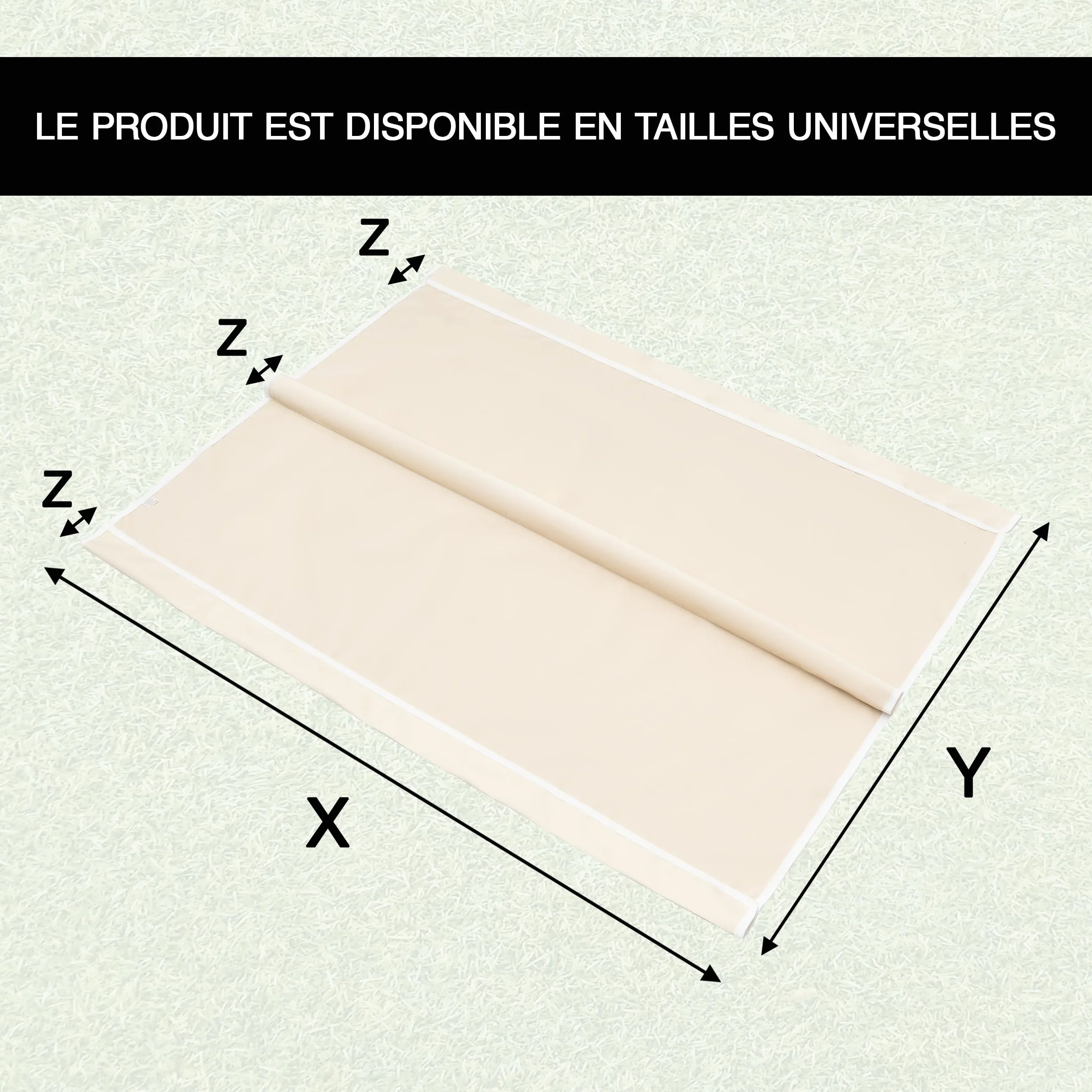 Housse Balancelle de Jardin 106x150 cm Ecru Imperméable Extérieur Assise Remplaçable Balançoire