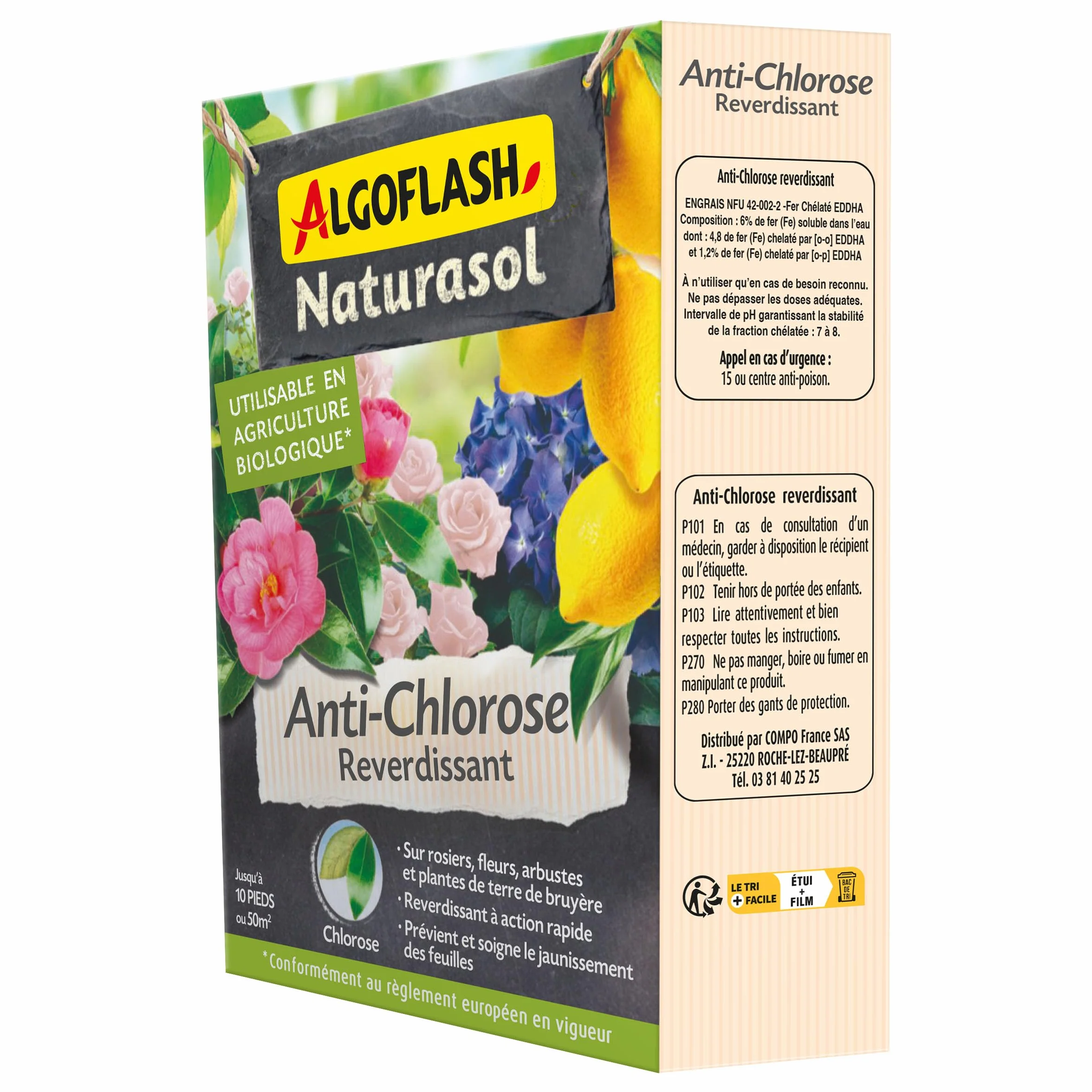 Algoflash NATURASOL Anti-Chlorose Reverdissant Toutes Plantes 100 g
