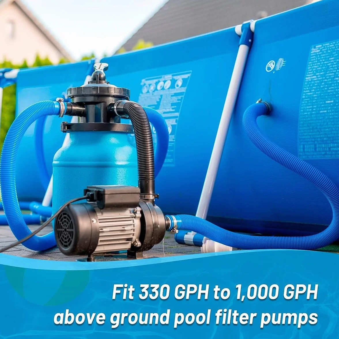 Tuyau Piscine 32mm 1.5m pour Pompe de Piscine Intex 330 530 1000 GPH